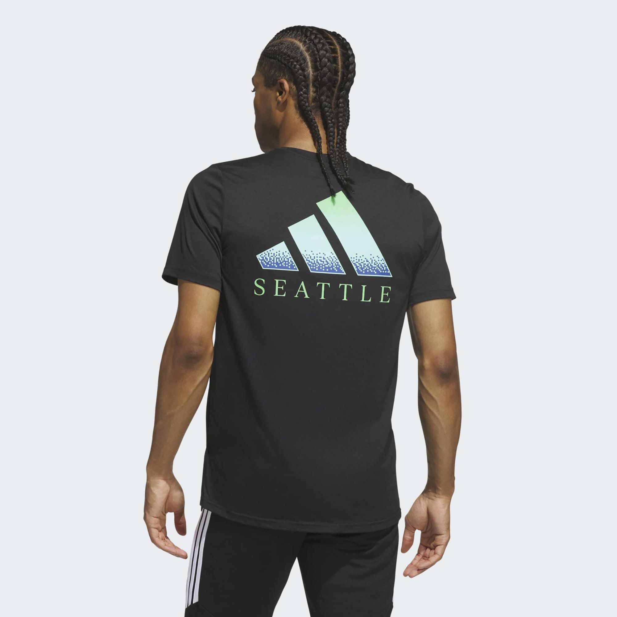adidas Adult Seattle Sounders Black 2026 Team Logo Alternate T-Shirt