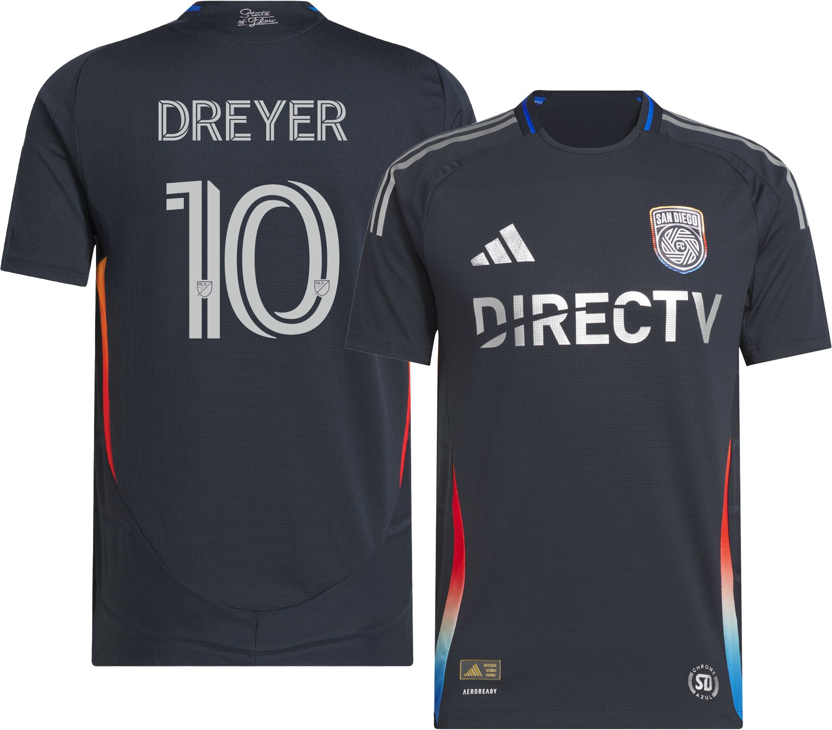 adidas Adult San Diego FC Anders Dreyer #10 2025 Primary Authentic Jersey