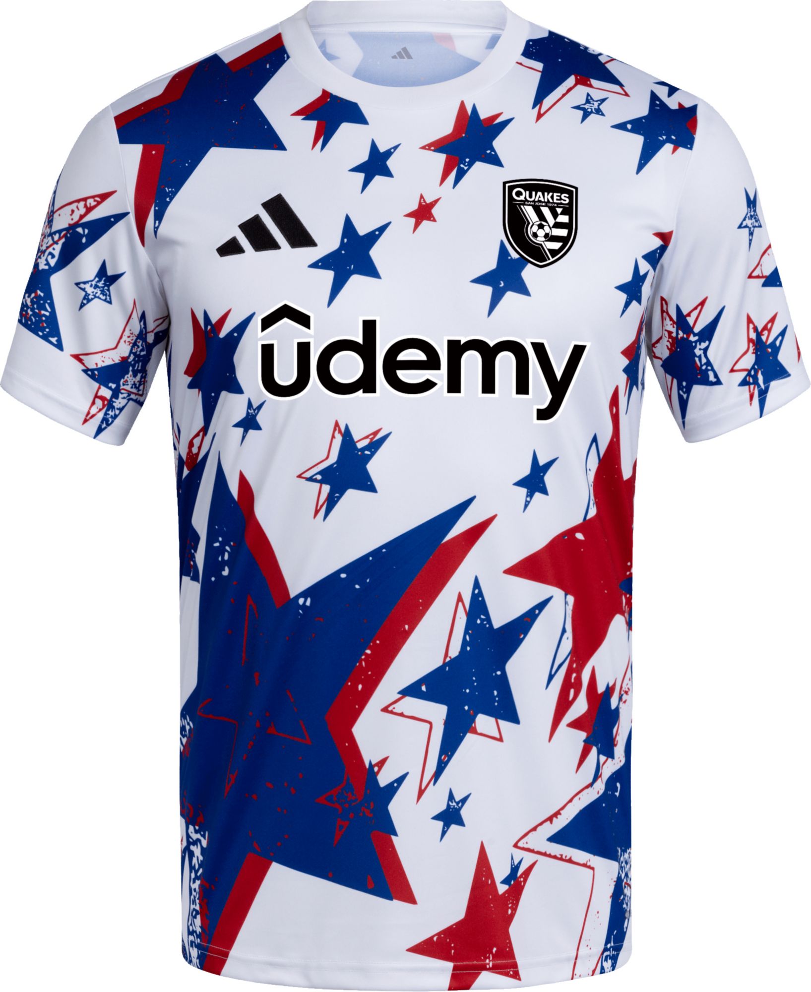adidas Adult San Jose Earthquakes 2026 White Americana Prematch Jersey