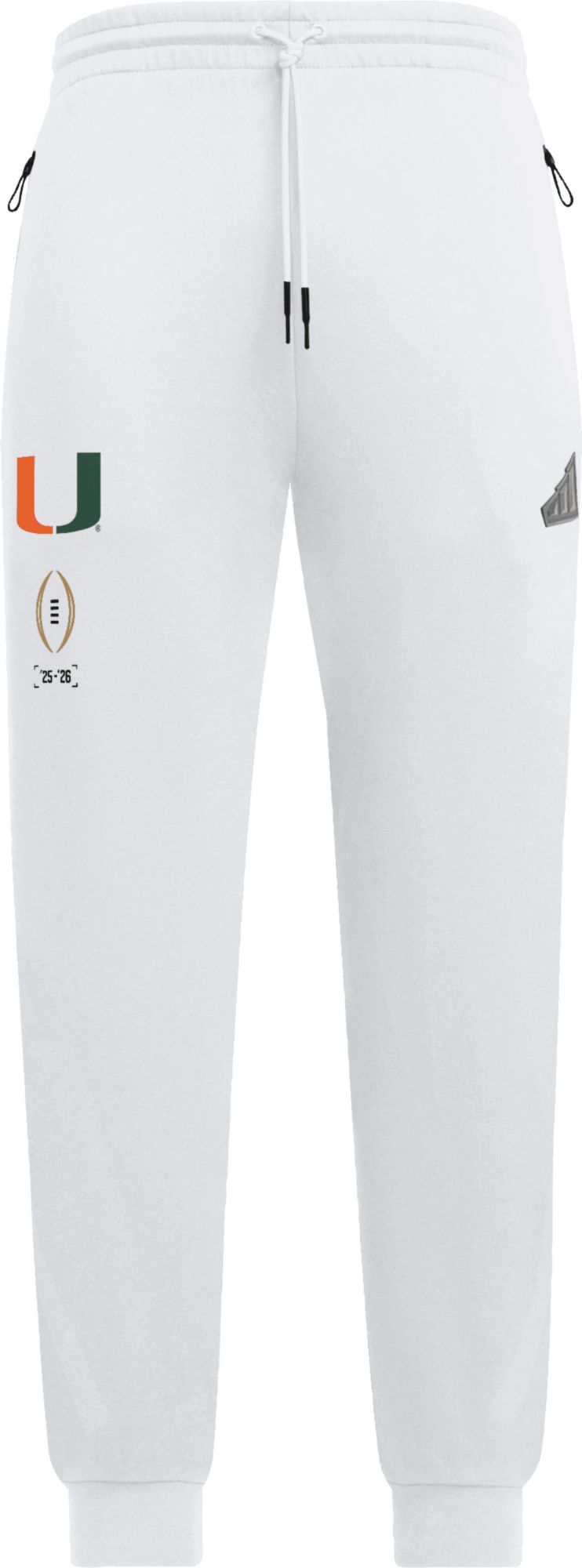 adidas Men's 2025-26 College Football Playoff Miami Hurricanes Travel Pants