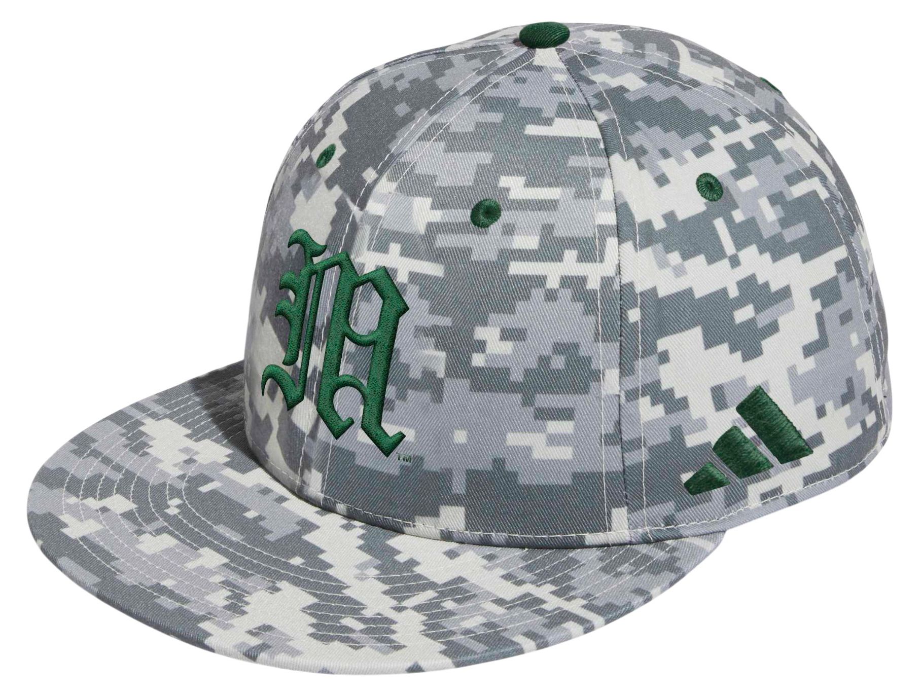 adidas Adult Miami Hurricanes Camo Fitted Wool Cap