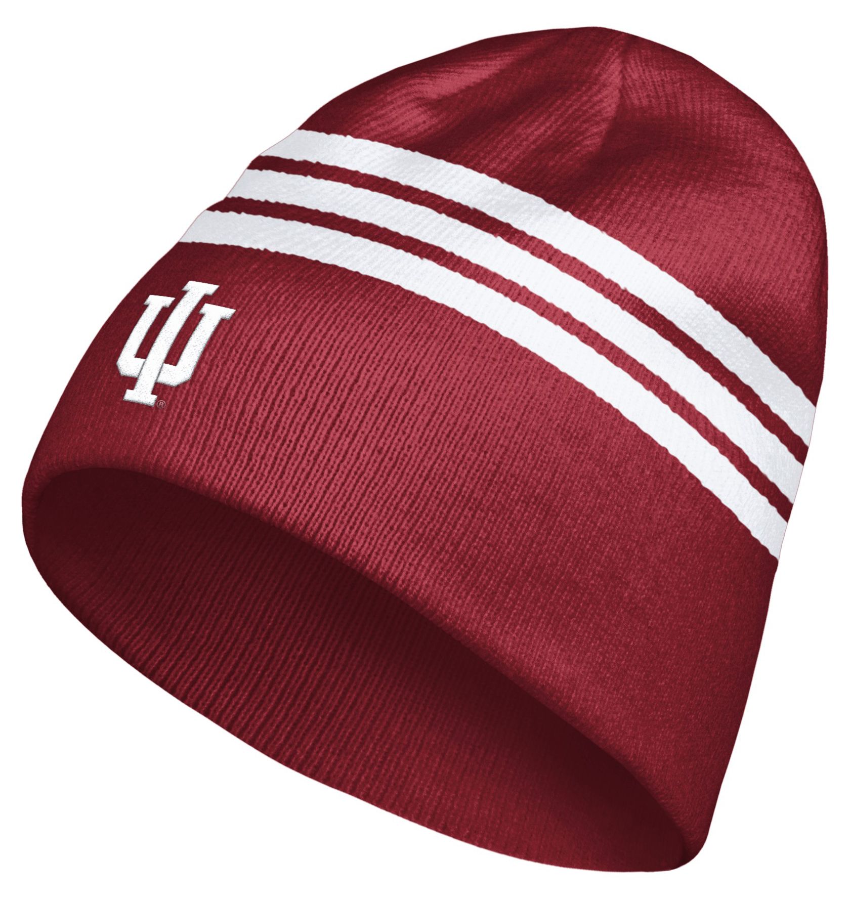 adidas Adult Indiana Hoosiers Red Locker Room Knit Beanie