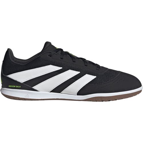 adidas Predator Freestyle Indoor Soccer Shoes (Black/White/Gold Metallic) 8 M / 9 W