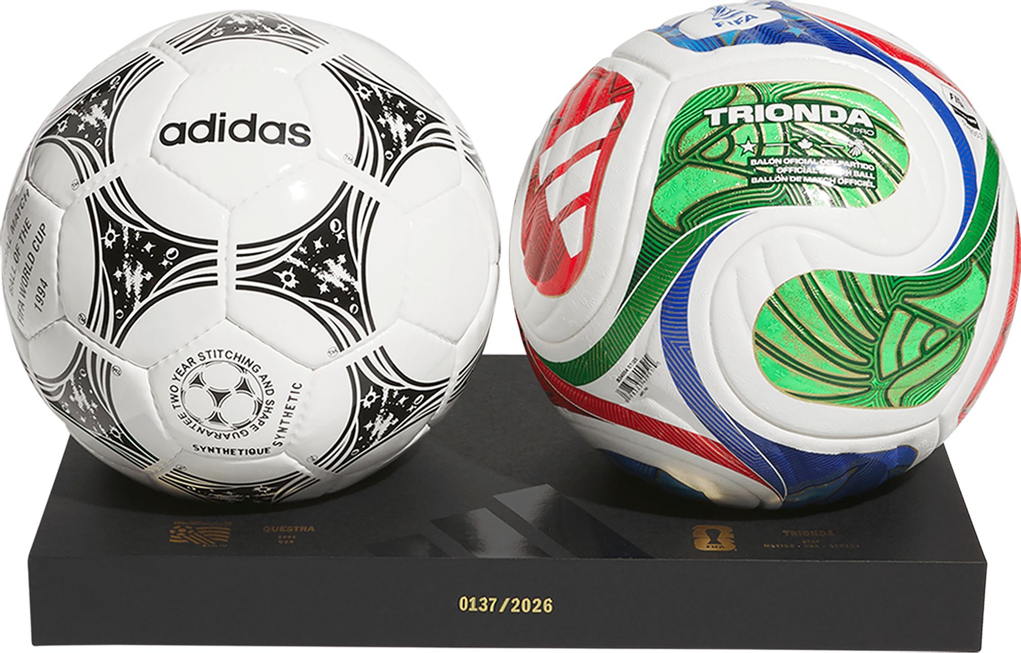 adidas FIFA World Cup 2026 USA Host Nation 94/26 Official Match Ball Historical Set