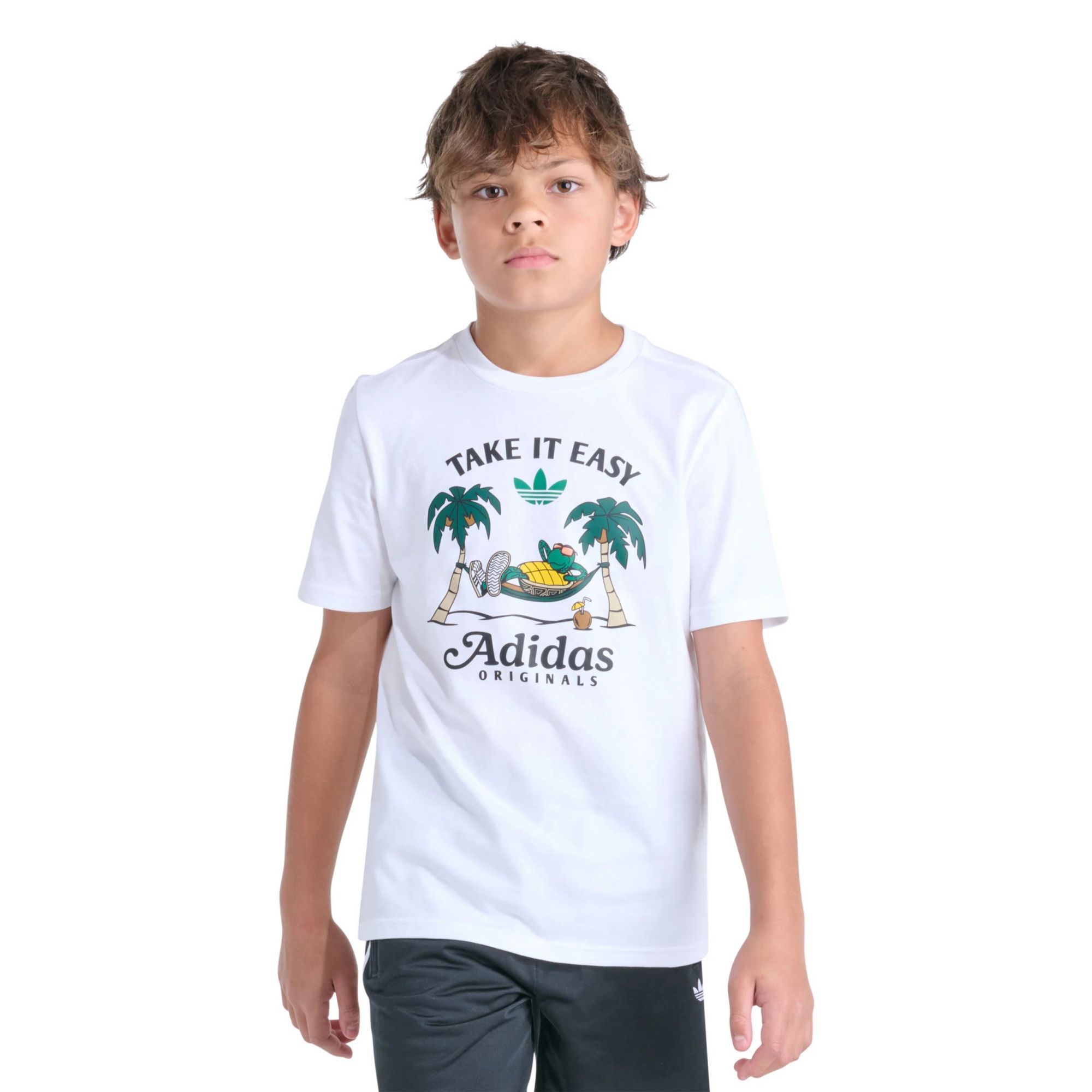 adidas Kids' Shoe Box Heather Graphic Tee
