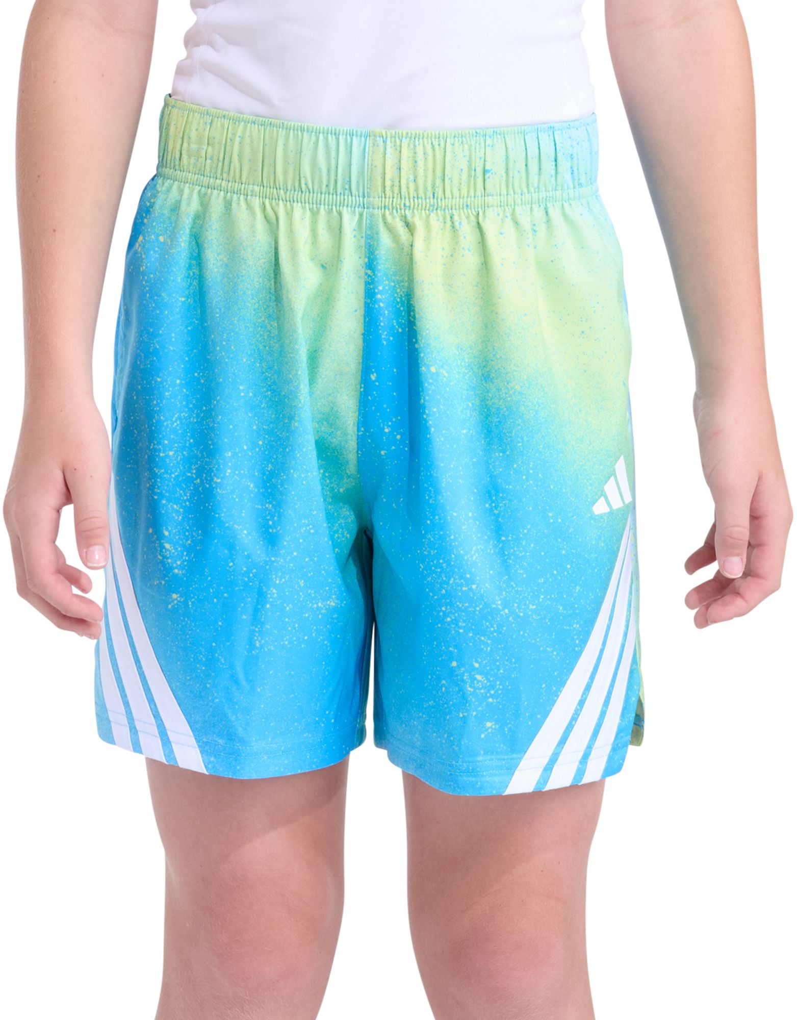 adidas Kids' Printed Woven 3-Stripes Short