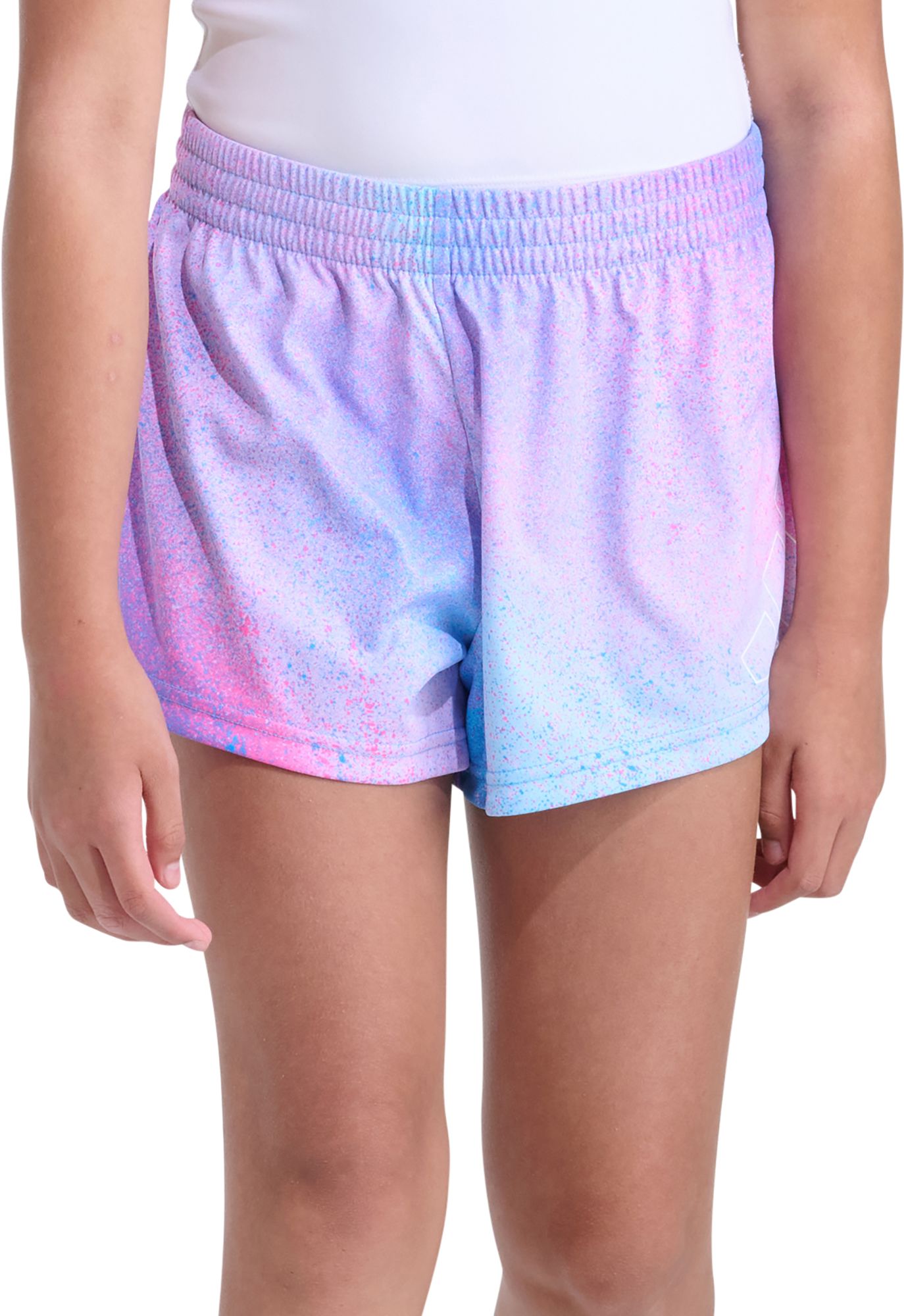adidas Girls' 3-Bar Logo Printed Knit Short