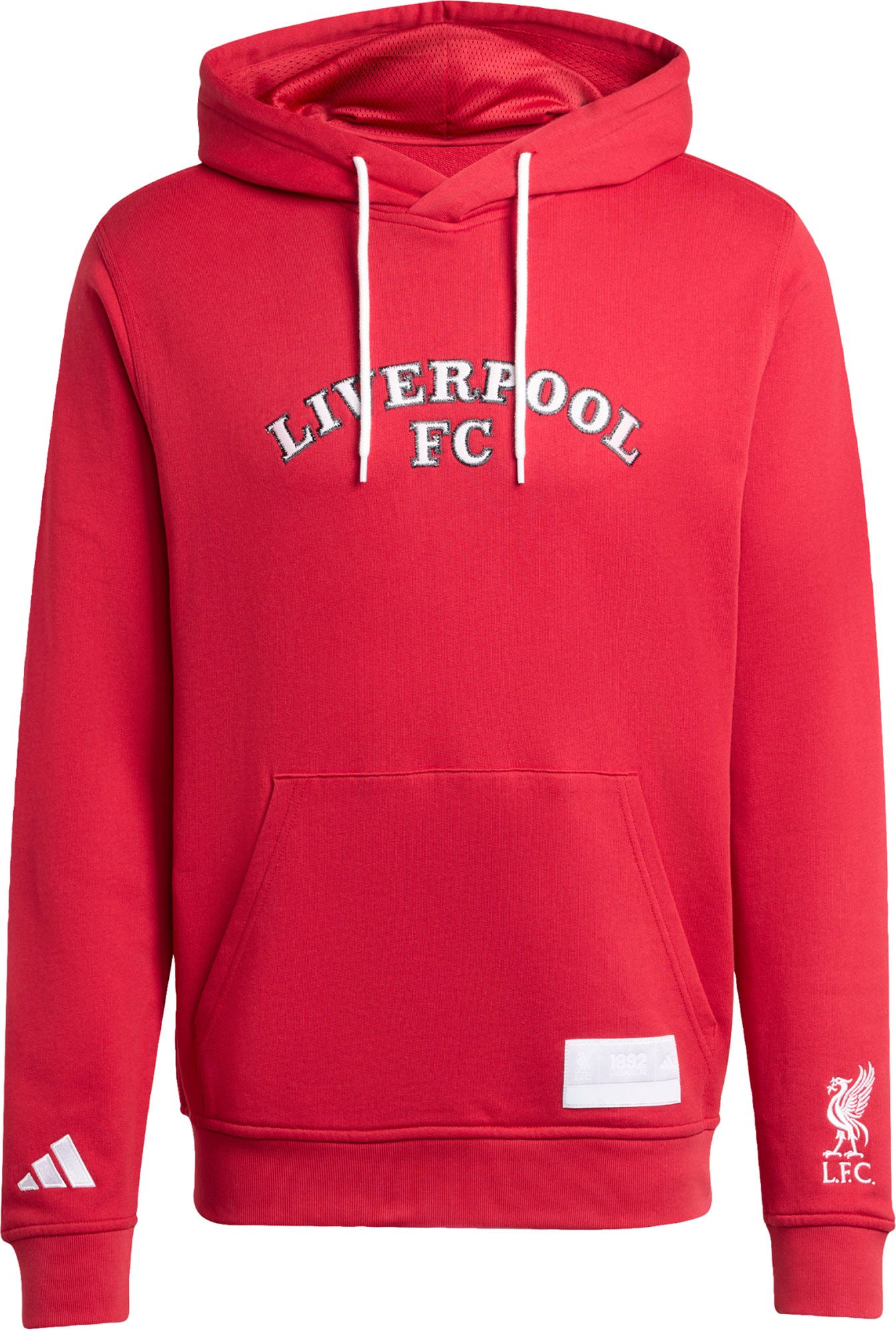 adidas Men's Liverpool FC 2025-26 Red Special Edition Team Wordmark Pullover Hoodie