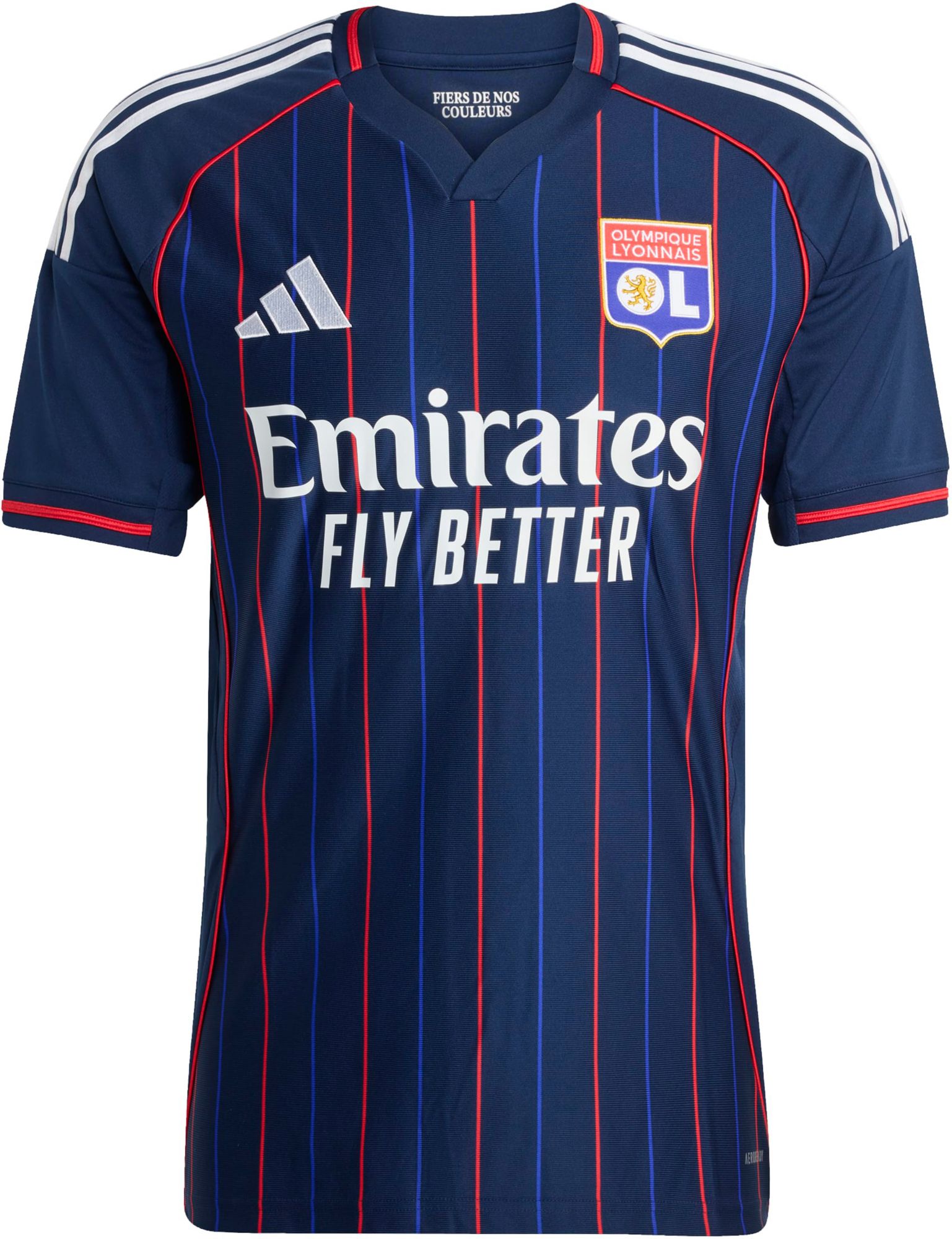 adidas Adult Olympique Lyonnais 2025 Indigo Away Replica Jersey