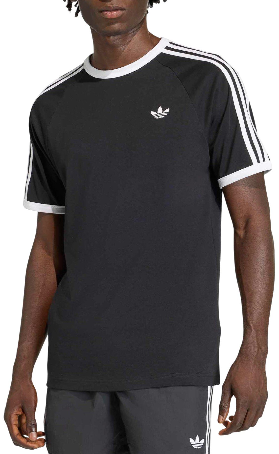 adidas Men's Adicolor Sport Classics 3-Stripes T-Shirt Black thumbnail