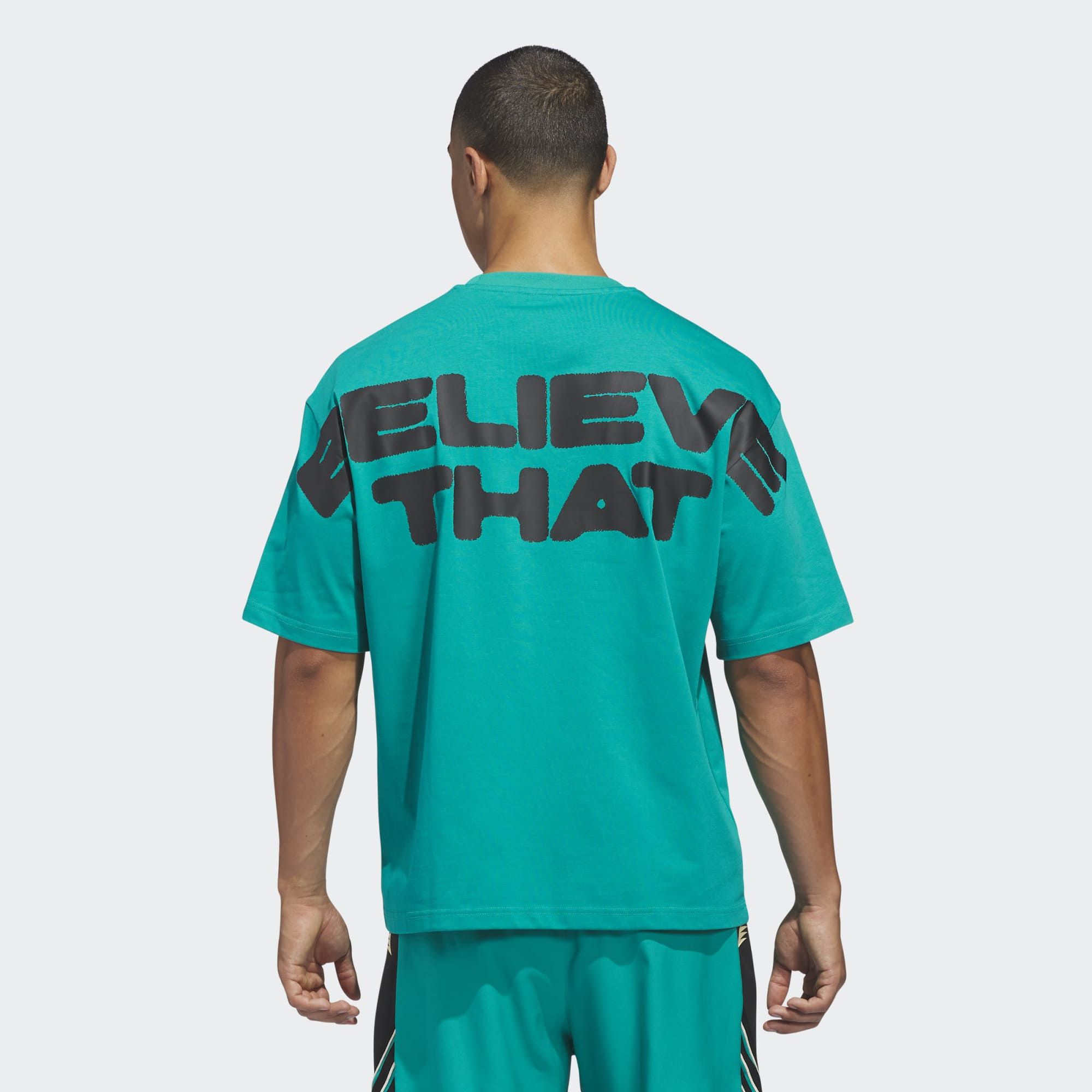 adidas Men's Anthony Edwards Believe That Graphic T-Shirt