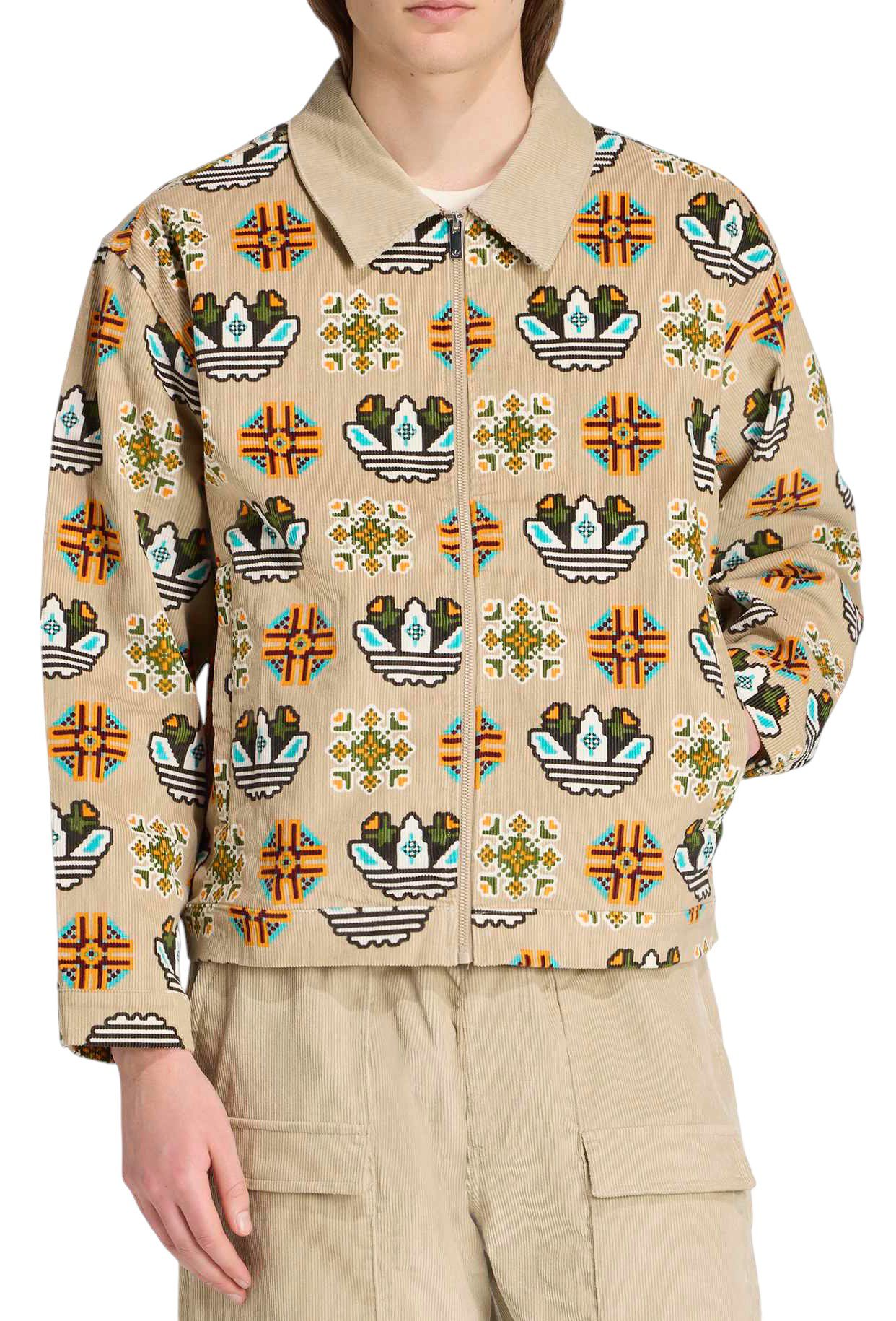 adidas Men's Tile Print Full-Zip Jacket