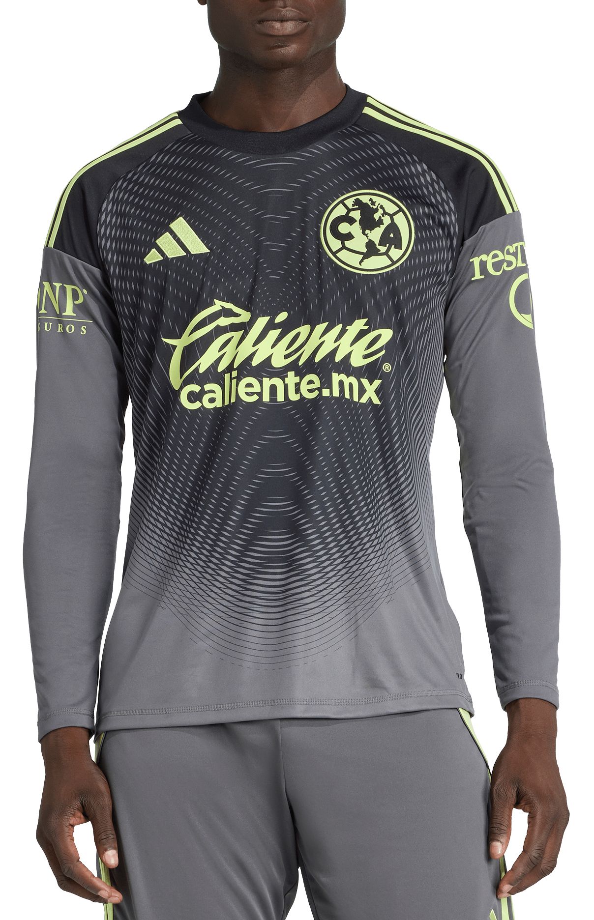 adidas Adult Club America 2025-26 Grey Goalkeeper Jersey