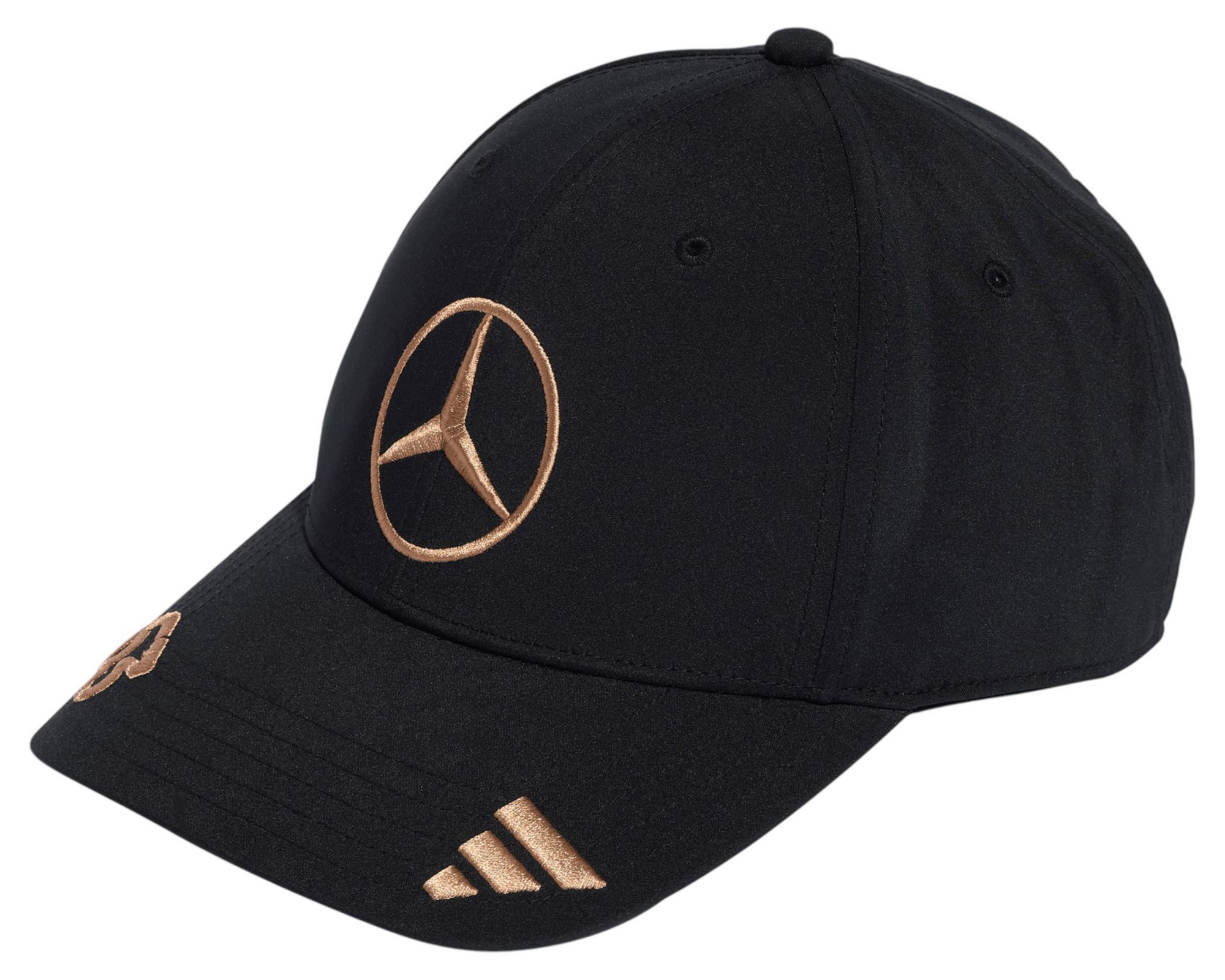 adidas Men's Mercedes F1 George Russell #63 Black Las Vegas George Adjustable Hat