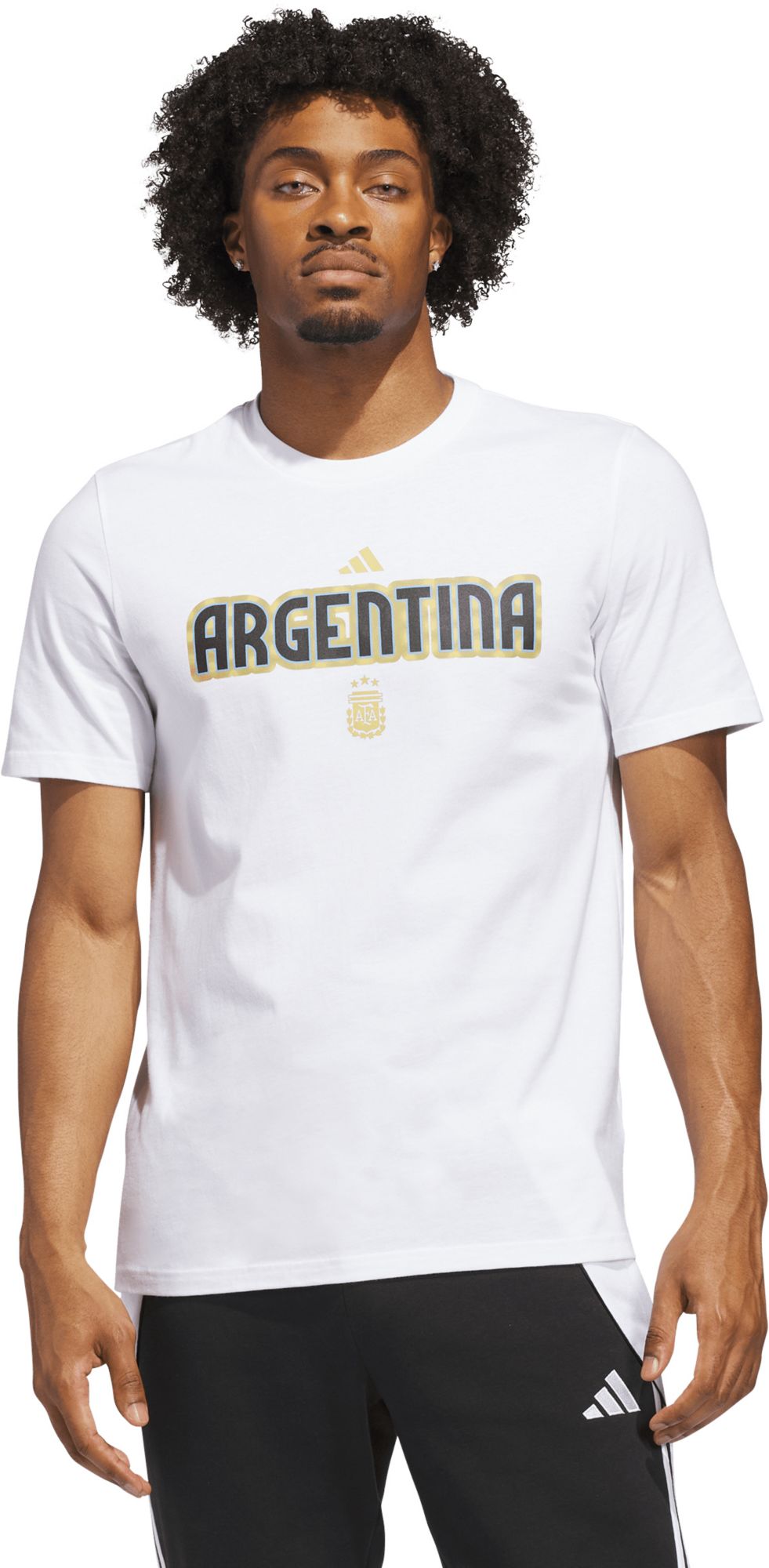 adidas Adult Argentina 2026 Home Jersey Hook White T-Shirt
