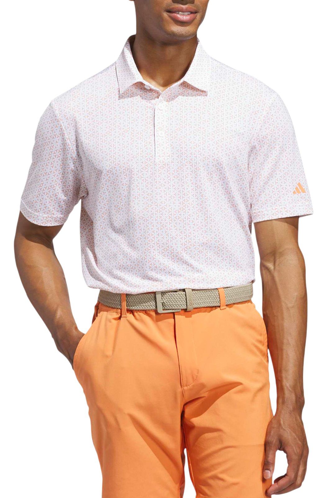 adidas Men's Ultimate365 Mesh Tango Print CLIMACOOL Golf Polo