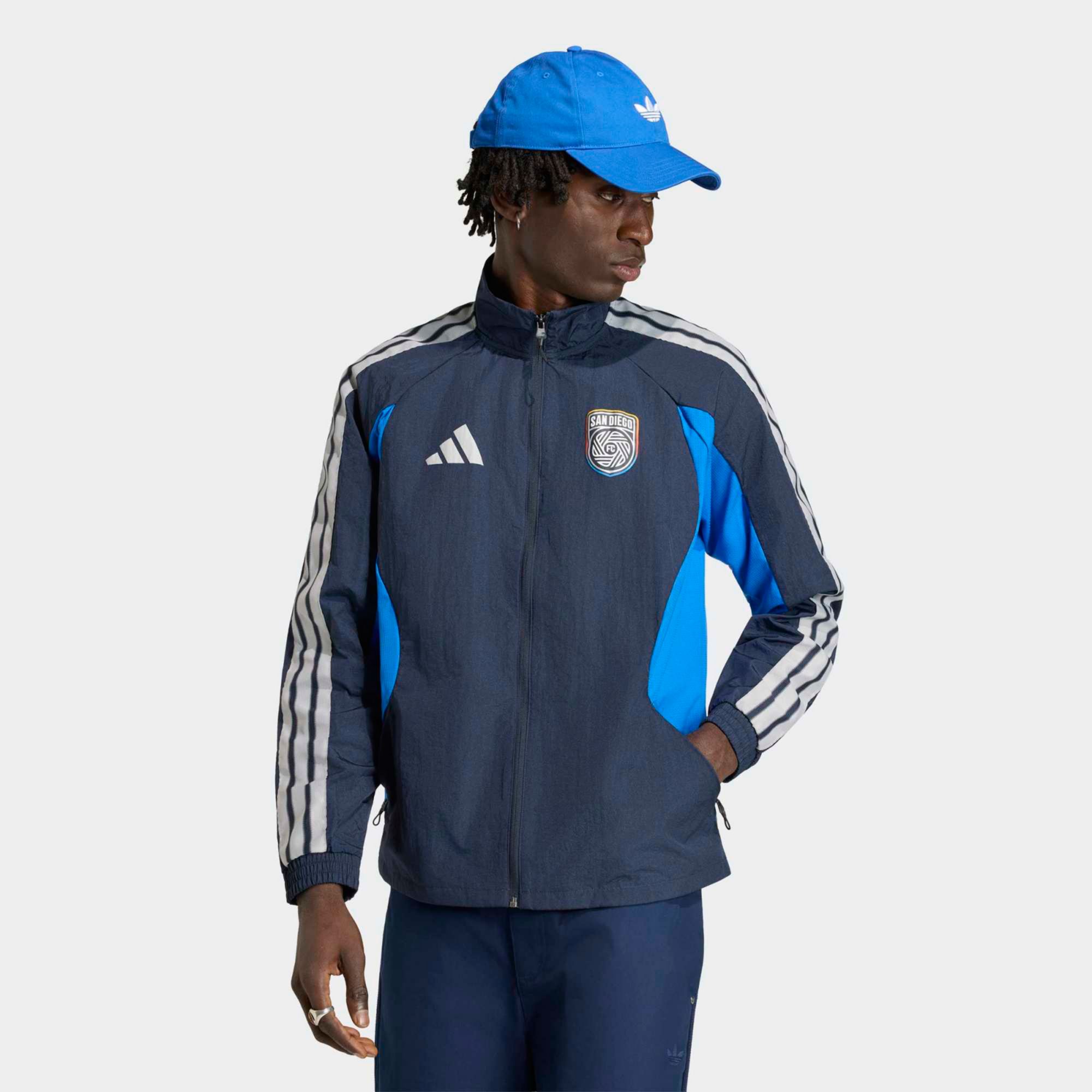 adidas Men's Orlando Pride Grey 2026 Prematch Anthem Full-Zip Jacket