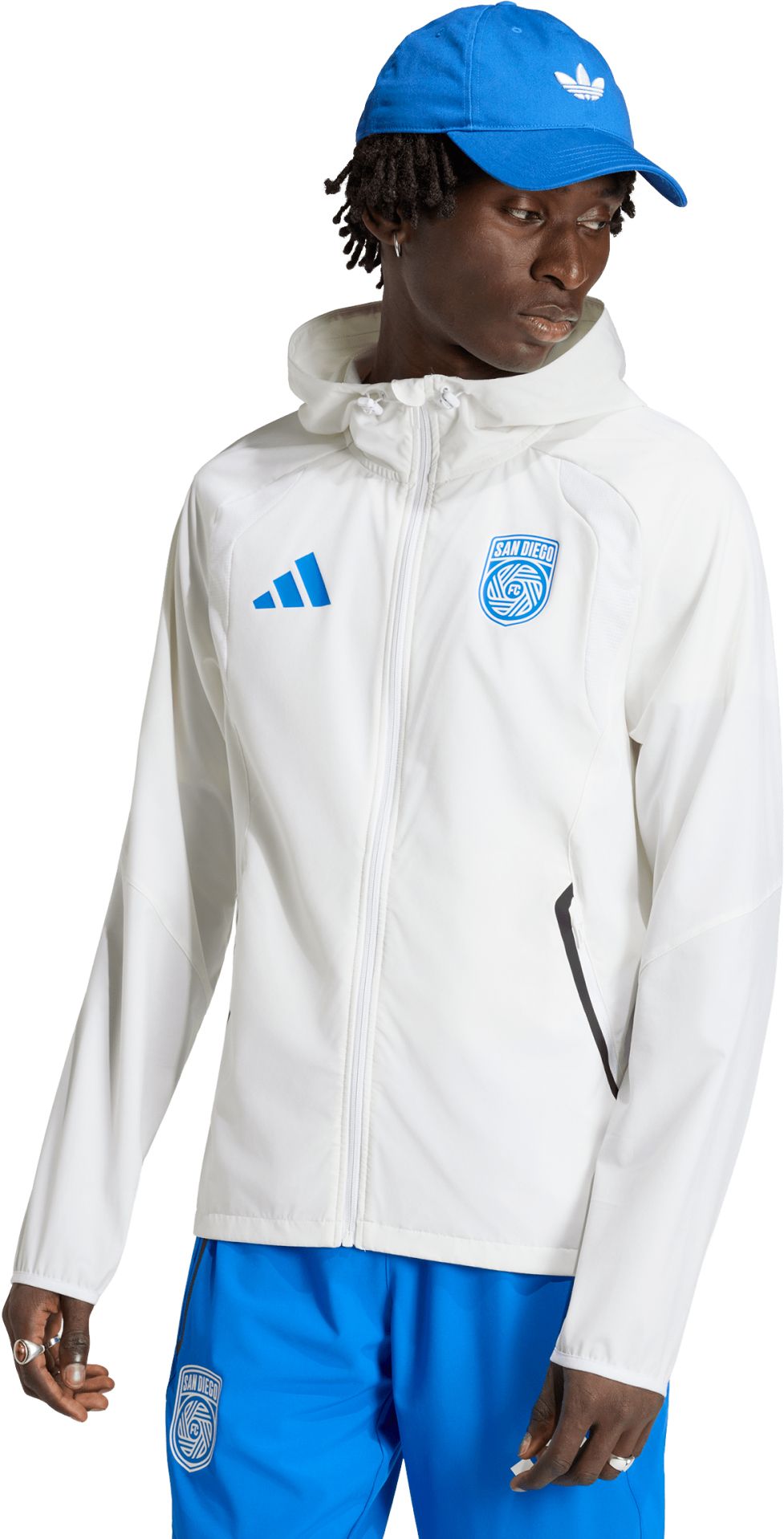adidas Men's Orlando Pride White 2026 Home Travel Full-Zip Jacket