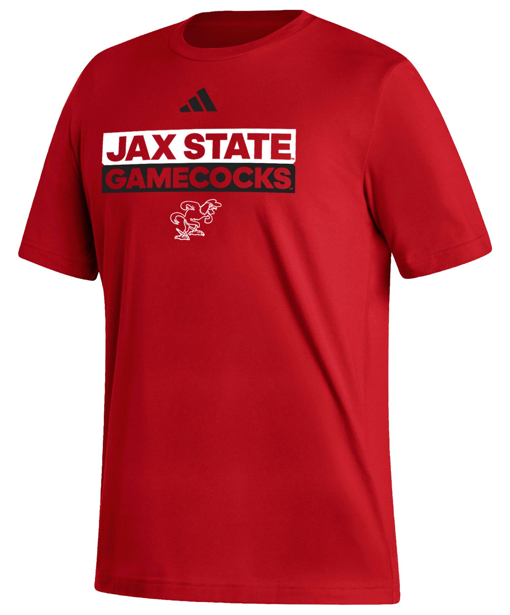 adidas Men's Jacksonville State Gamecocks Red Fresh Training Short Sleeve T-Shirt