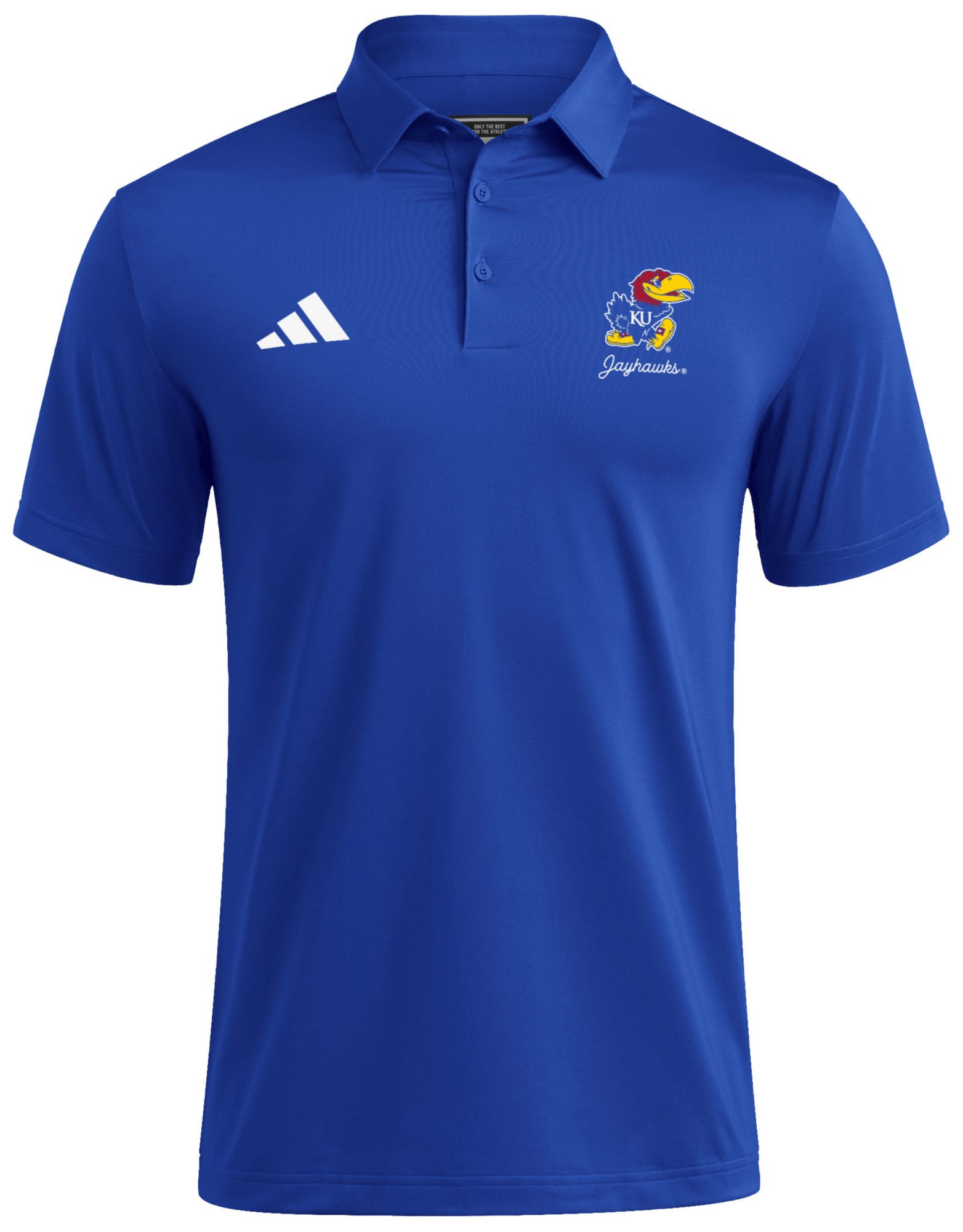 adidas Men's Kansas Jayhawks Blue Ultimate 365 Polo