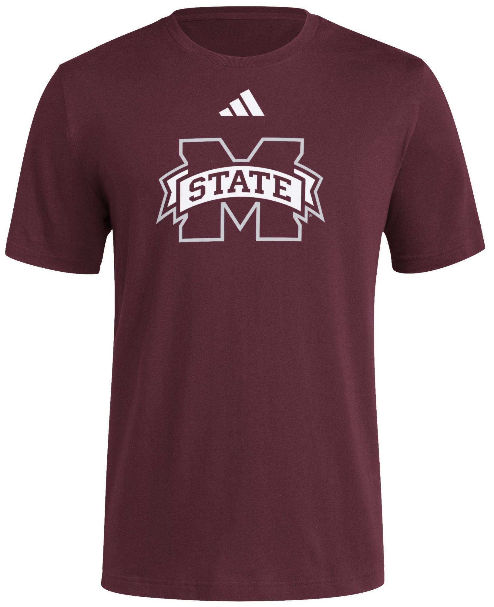 adidas Men's Mississippi State Bulldogs Medium Red Ultimate365 Mesh Polo