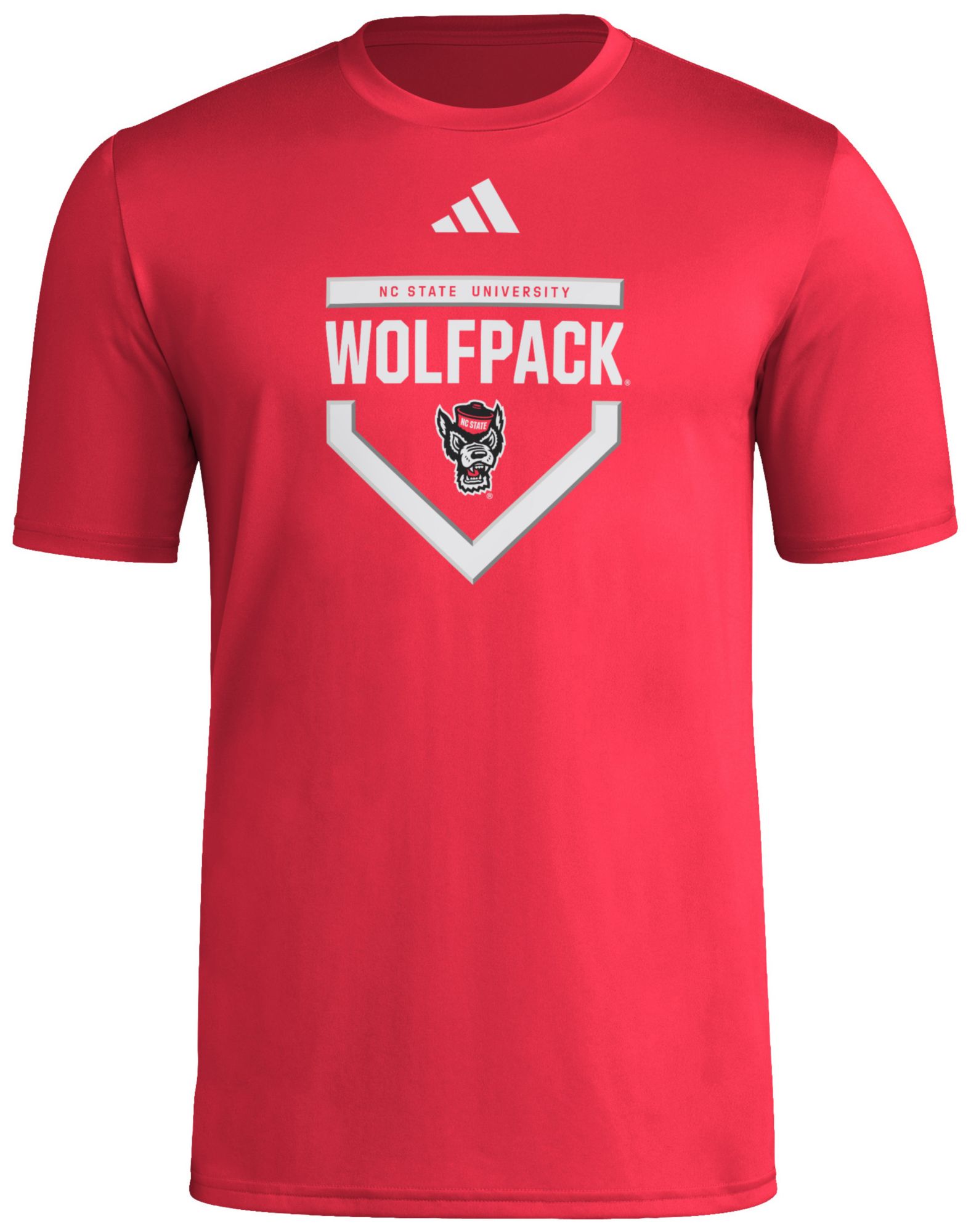 adidas Men's NC State Wolfpack Team Power Red Pregame T-Shirt
