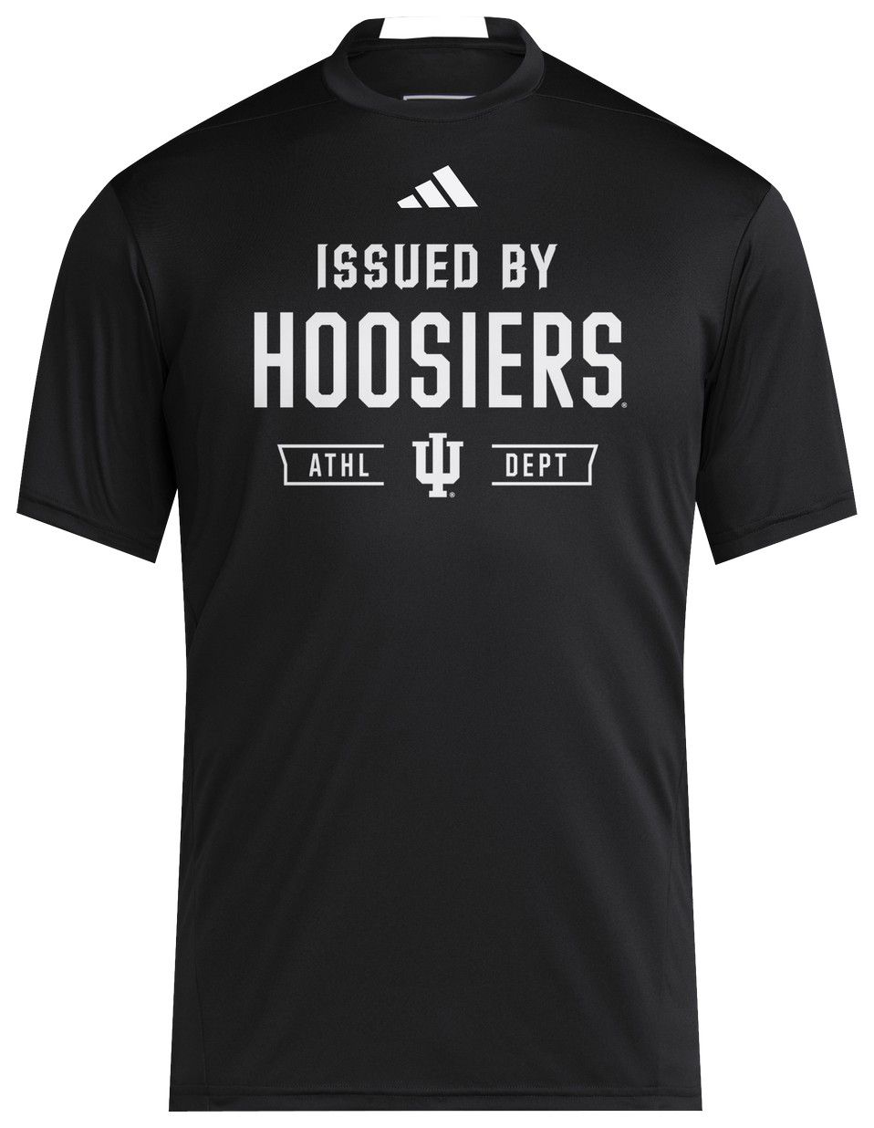 adidas Men's Indiana Hoosiers Black D4T Short Sleeve T-Shirt