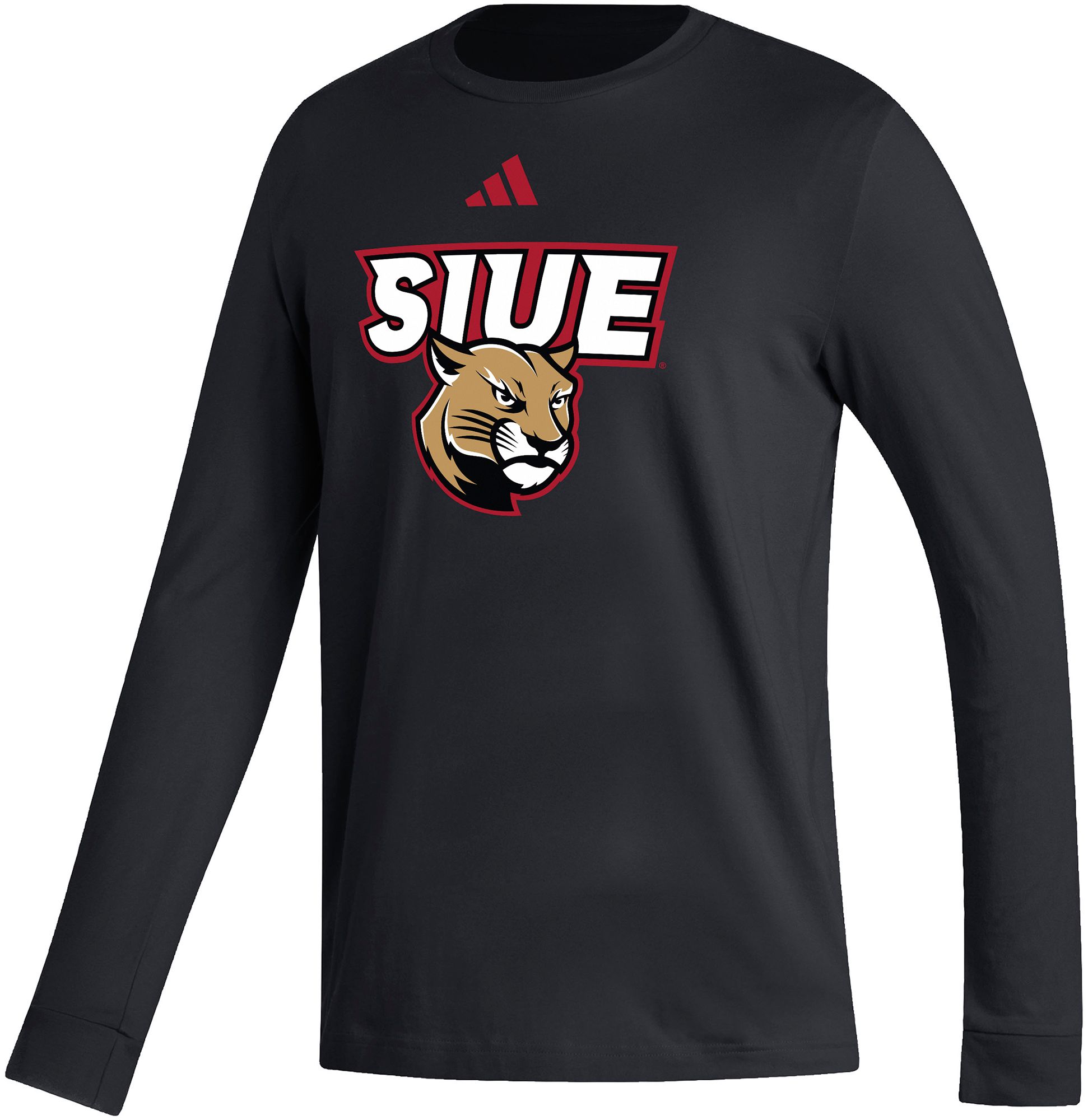 adidas Men's SIU Edwardsville Cougars Black Fresh Long Sleeve T-Shirt
