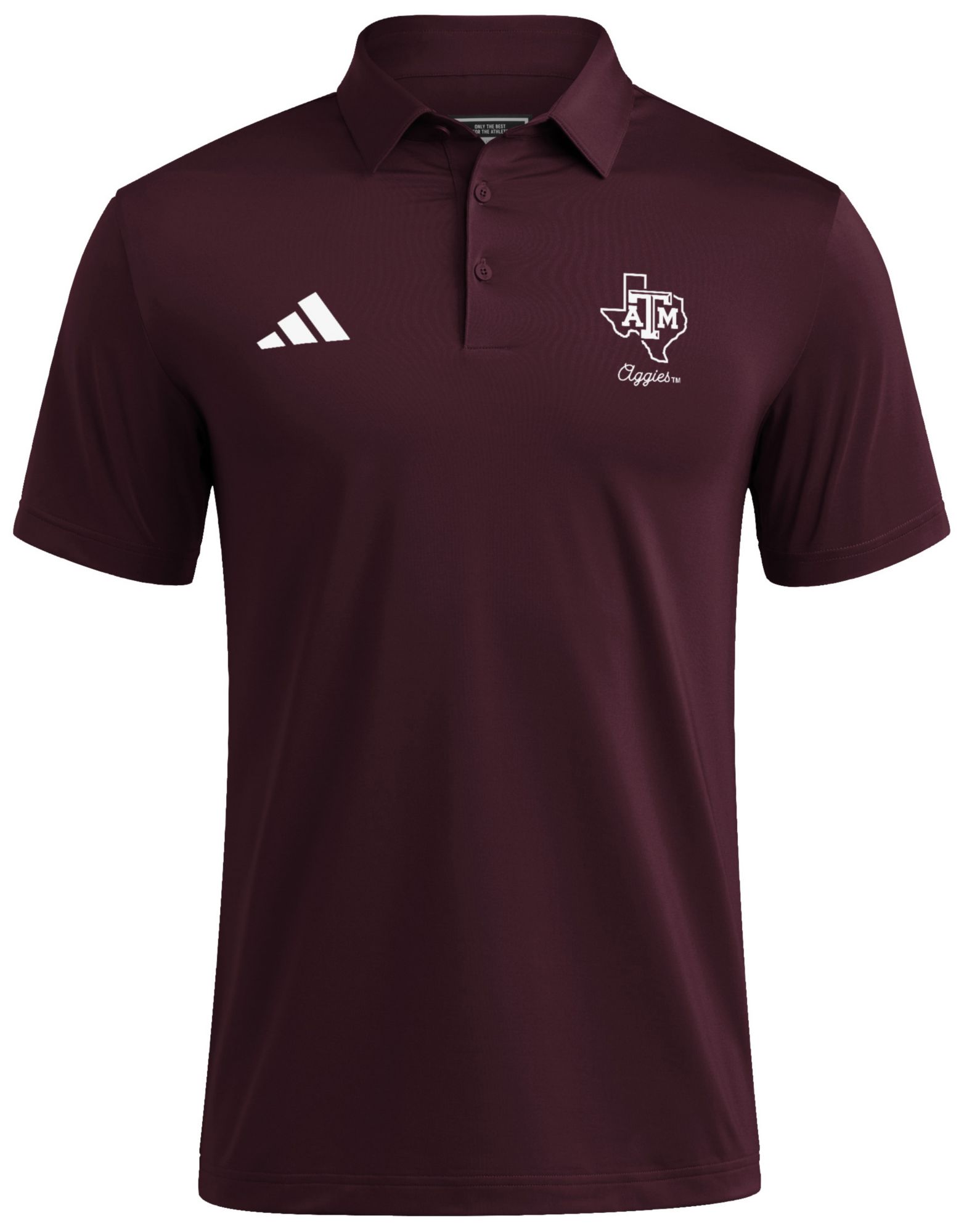 adidas Men's Texas A&M Aggies Medium Red Ultimate 365 Polo