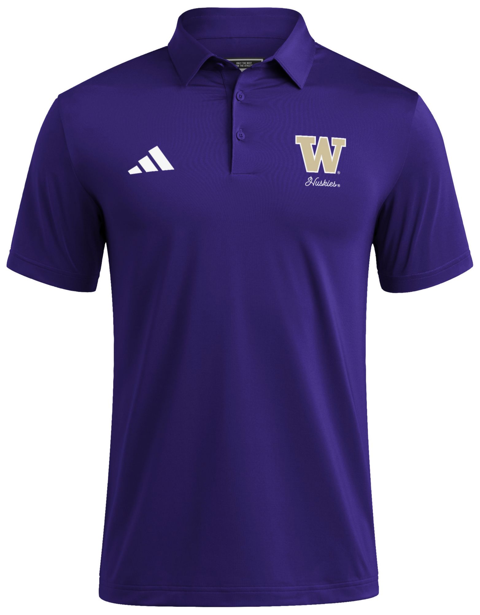 adidas Men's Washington Huskies Dark Purple Ultimate 365 Polo
