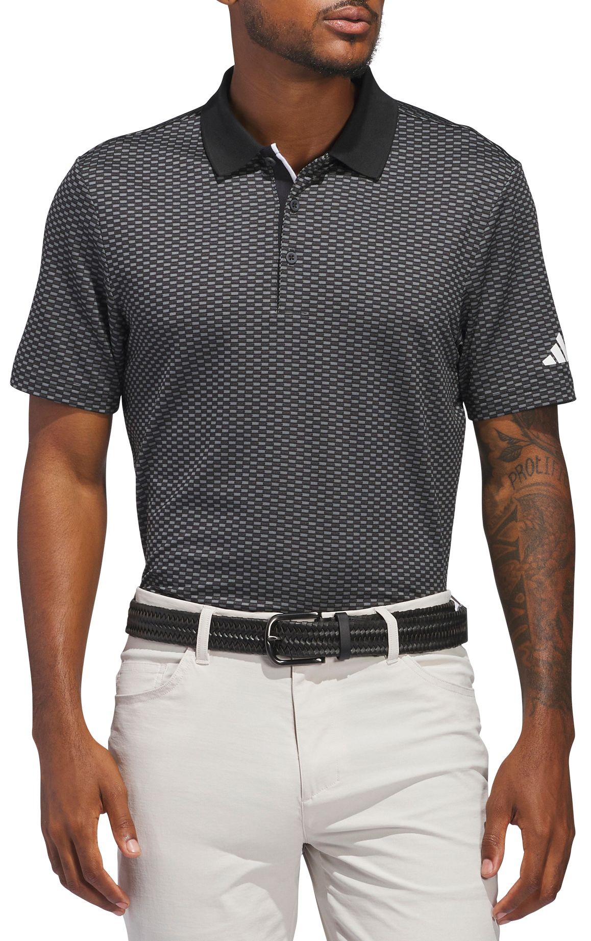 adidas Men's Beyond Textured Polo Golf Shirt