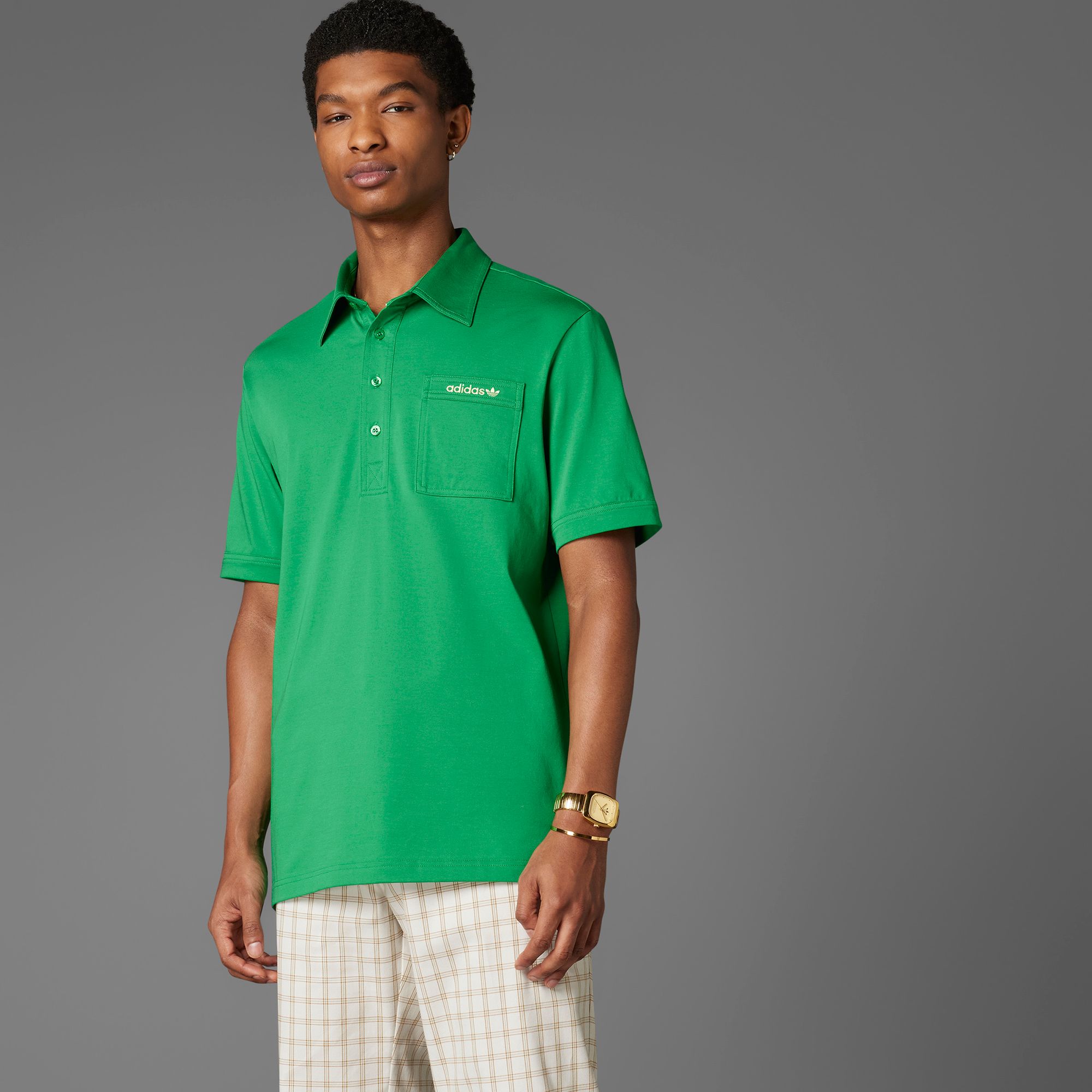 adidas Originals Men's Archive Pocket Golf Polo - Green