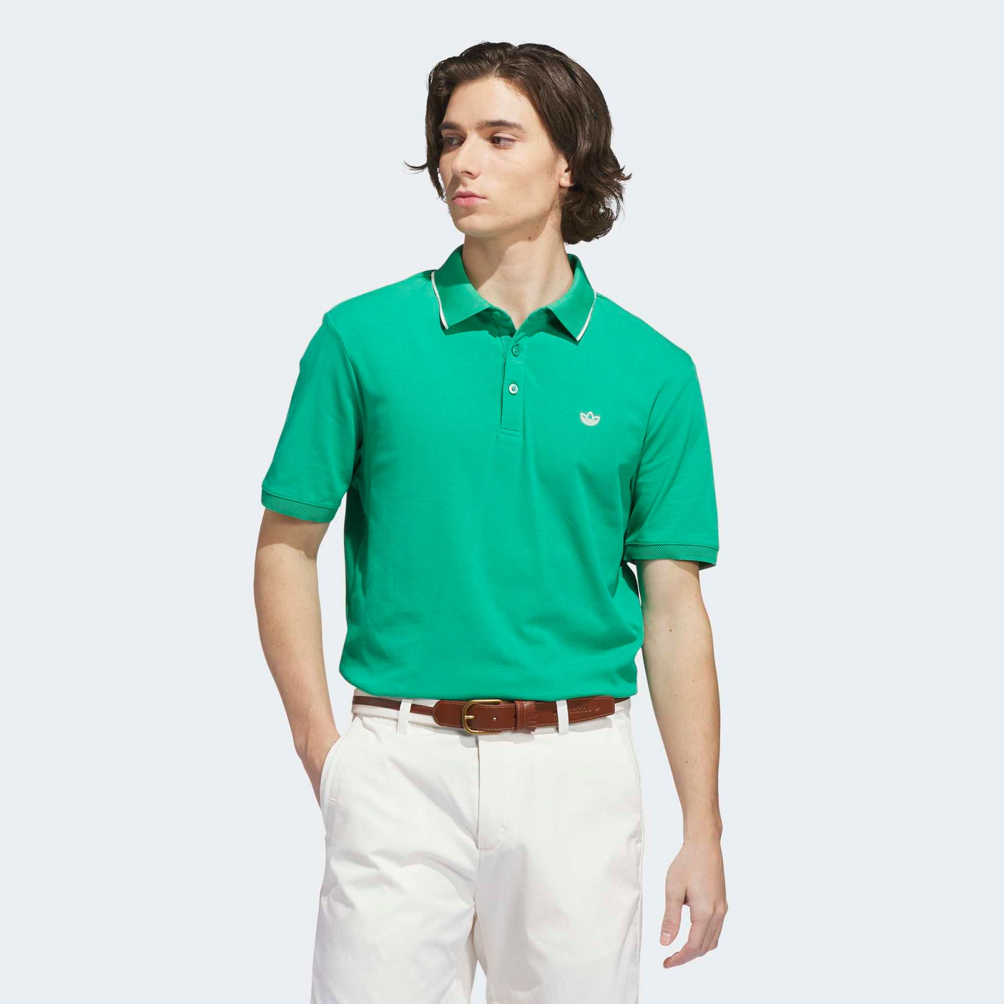 adidas Originals Men's Twistknit Trefoil Golf Polo
