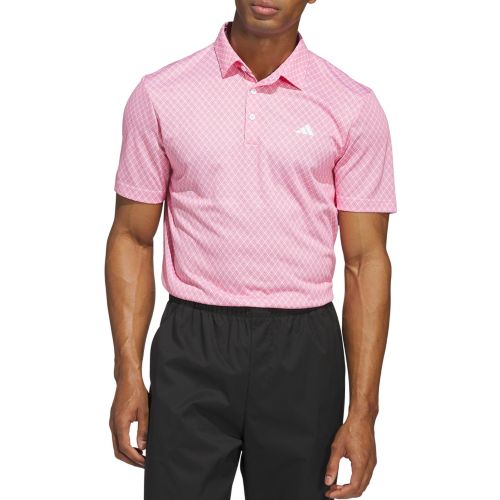 A♡J adidas Men's Ultimate365 Mesh Glimmer Print Golf Polo