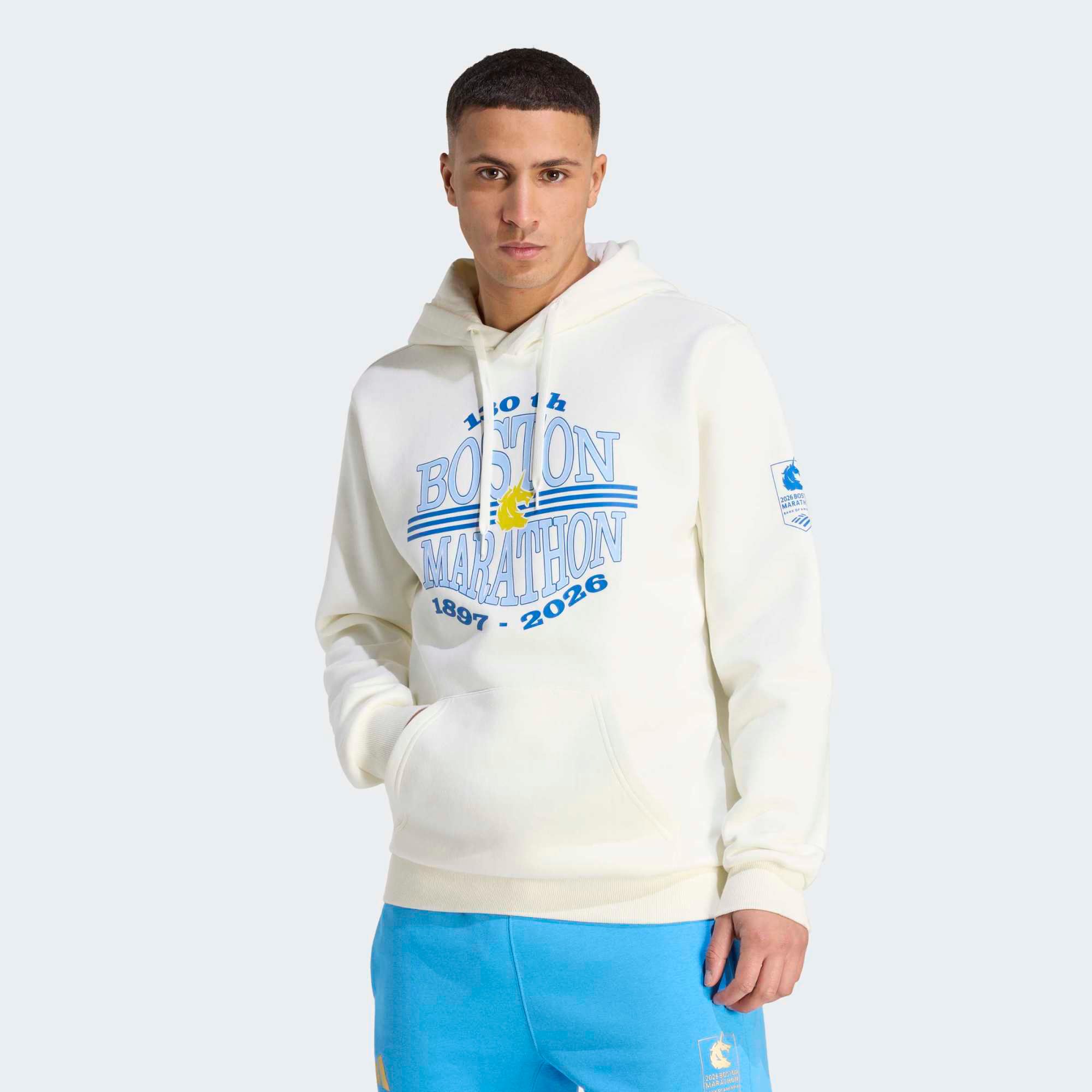 adidas Men's Boston Marathon 2026 Graphic Hoodie