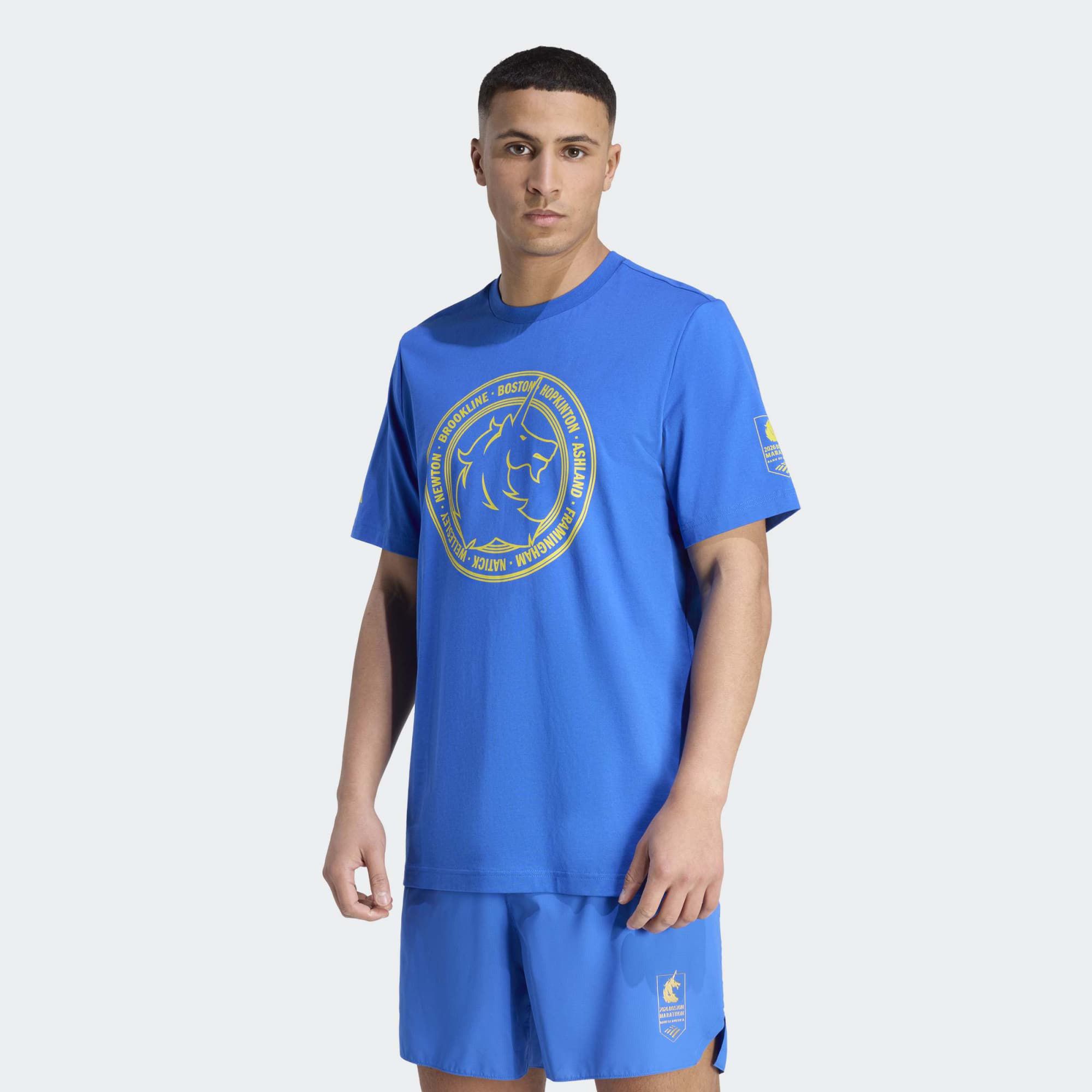 adidas Men's Boston Marathon 2026 Logo Graphic T-Shirt