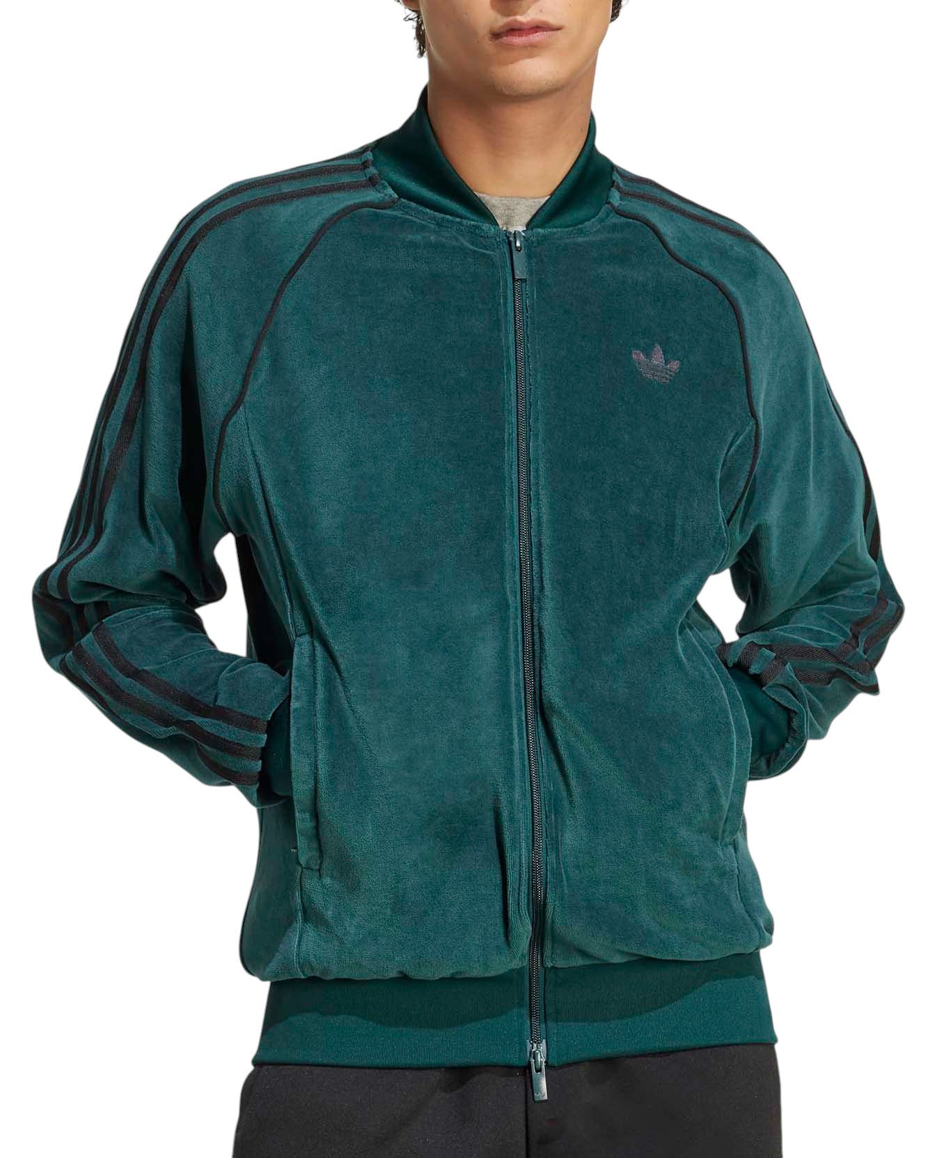 adidas Men's Adicolor Superstar Velour Track Top