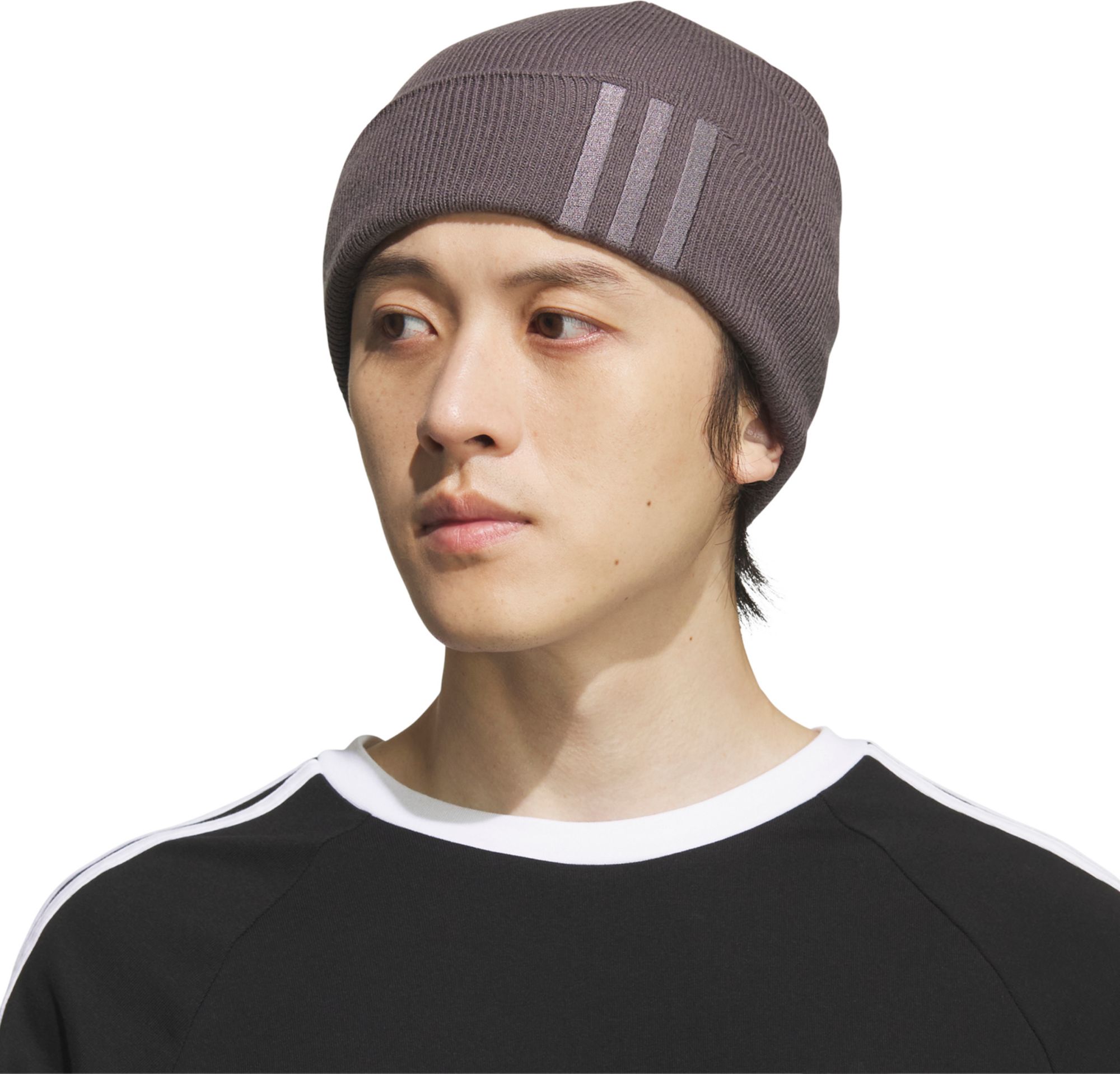 adidas Original Trefoil Offset 3-Stripes Beanie