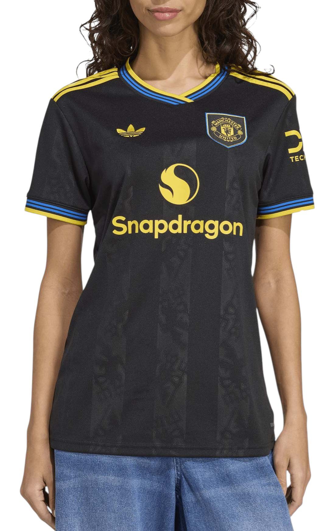 adidas Women's Manchester United 2025 Black Third Replica Jersey