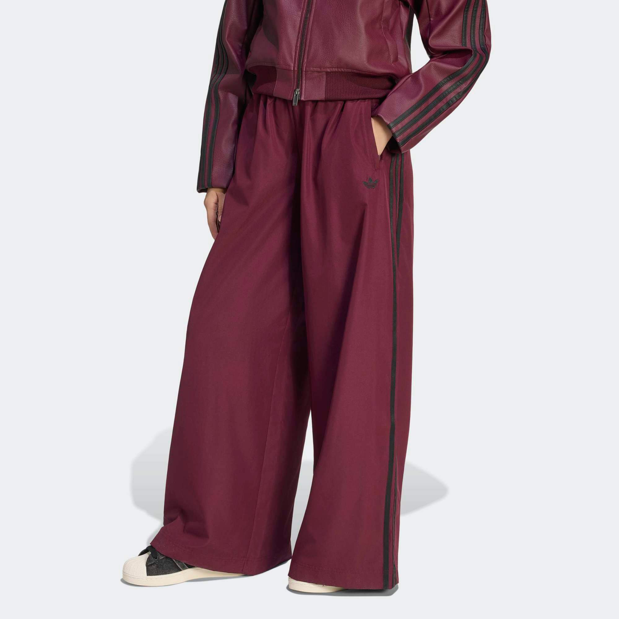 adidas Originals Women's Firebird Adilenium Track Pants Maroon/Black thumbnail
