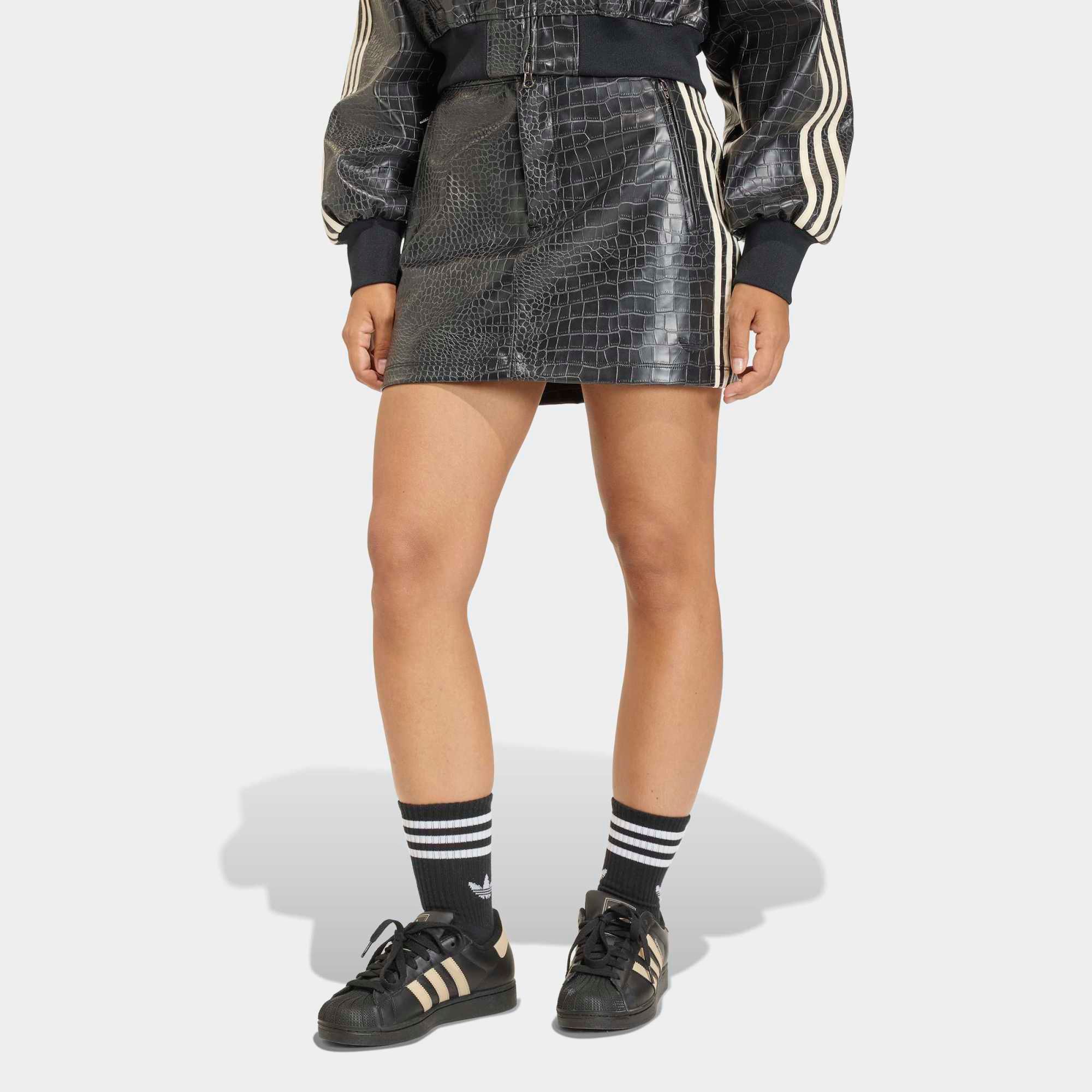 adidas Originals Women's Pleather Mini Skirt