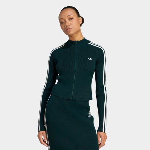 adidas Originals Women's Adicolor 3-Stripes Slim Knit Track Top