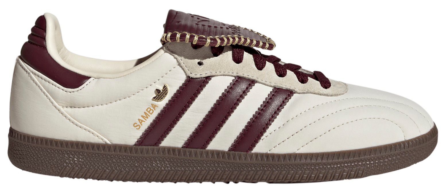 Cream White/Maroon/Gold Met