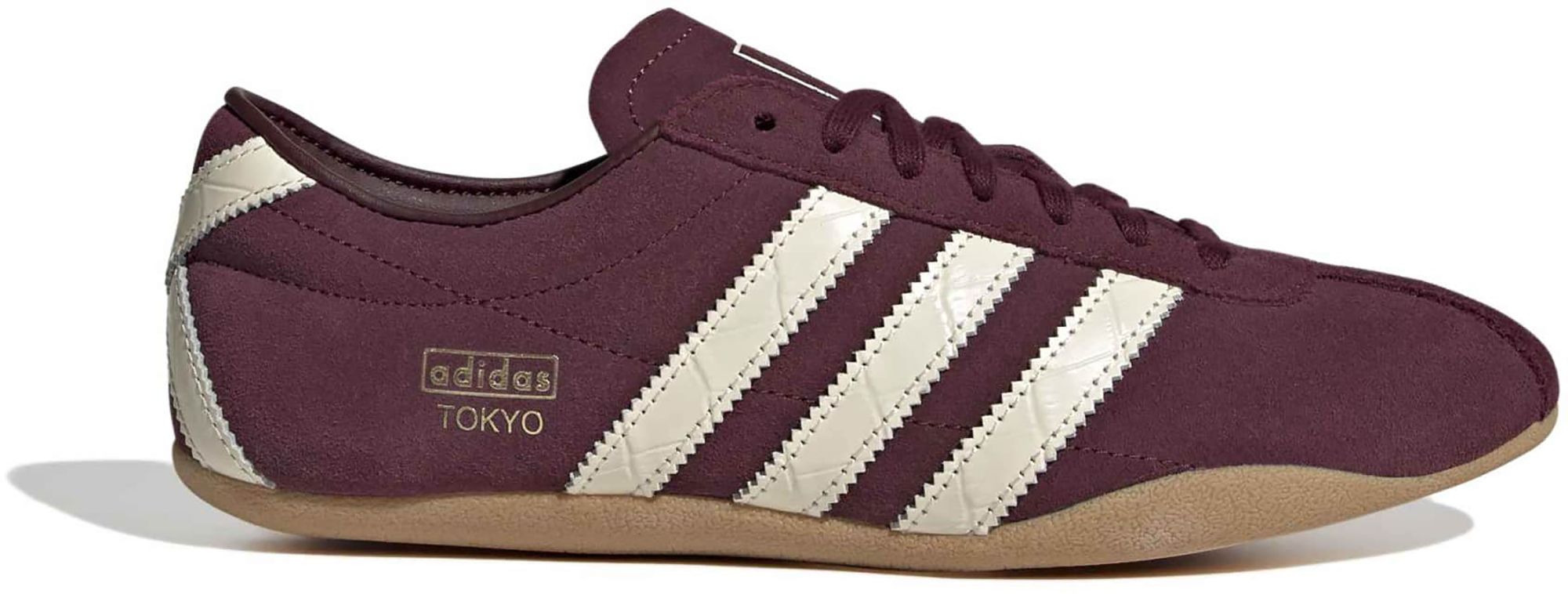 Suede/Croc Maroon/Cream