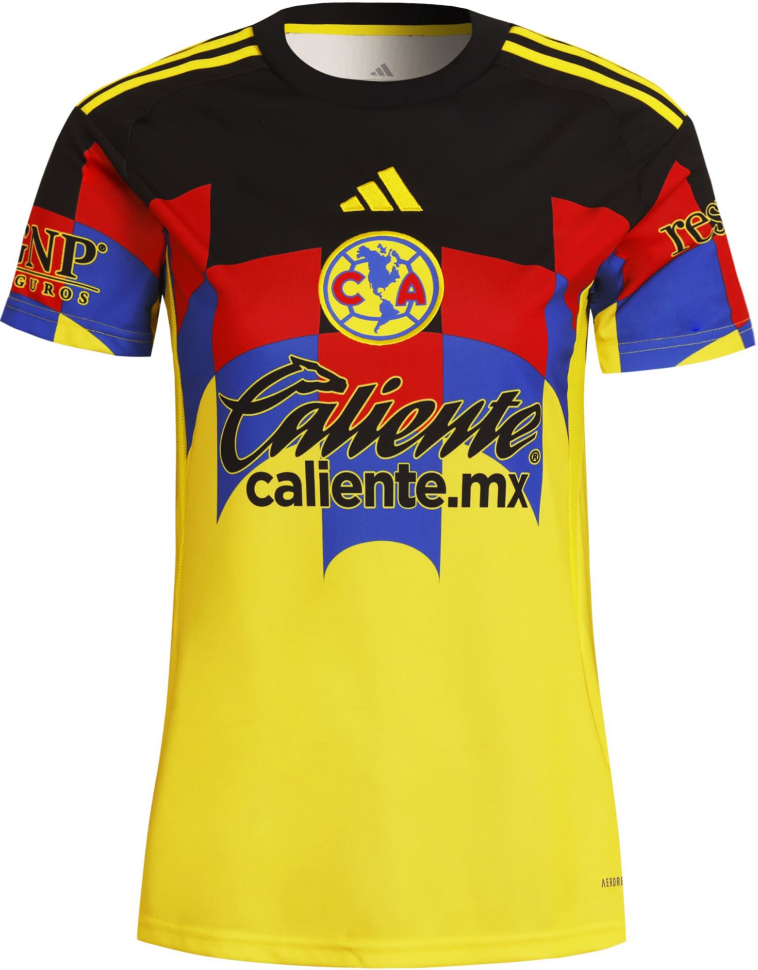adidas Women's Club America 2025-26 Yellow Home Replica Jersey