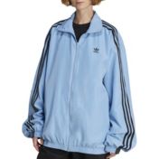 ☆NERDY☆ Women's Satin Track Top Navy adidas Originals Women's Satin Firebird Ruffle Track Top