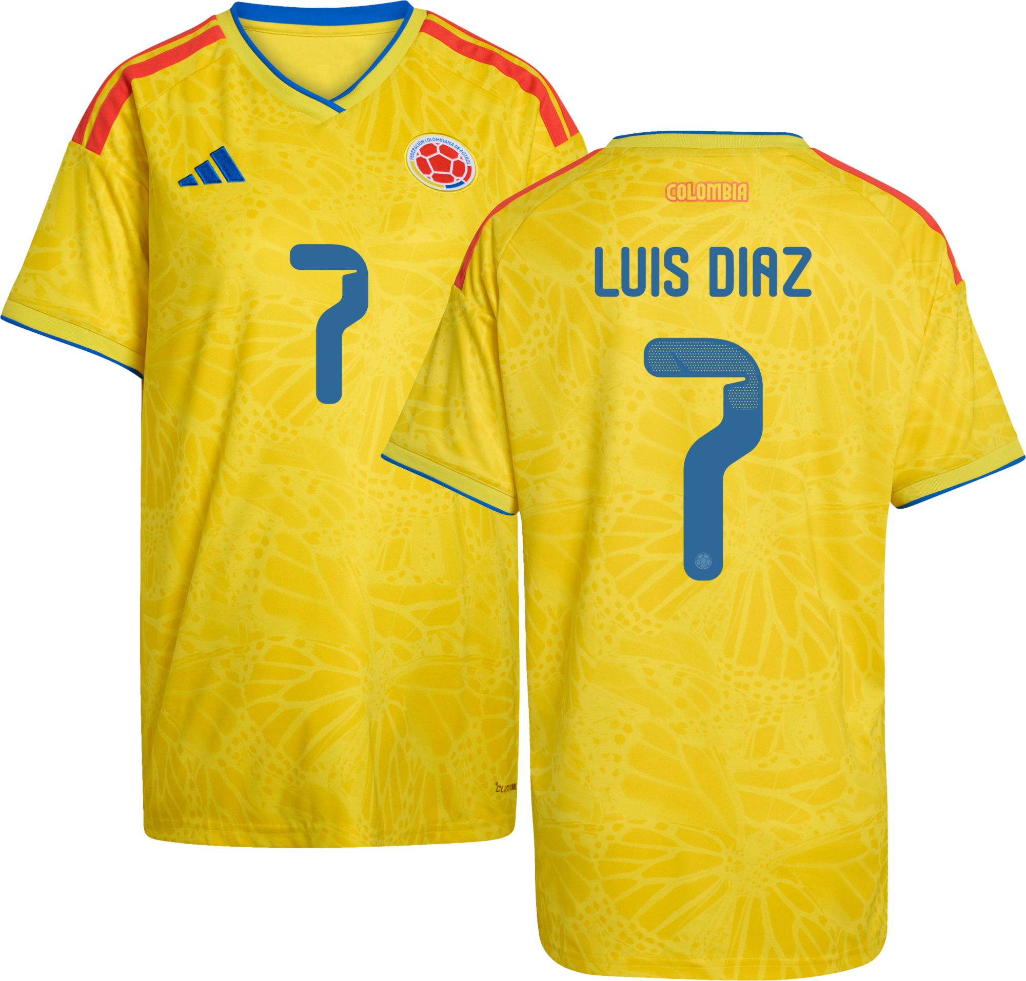 adidas Women's Colombia Luis Diaz #7 2026 Home Replica Jersey