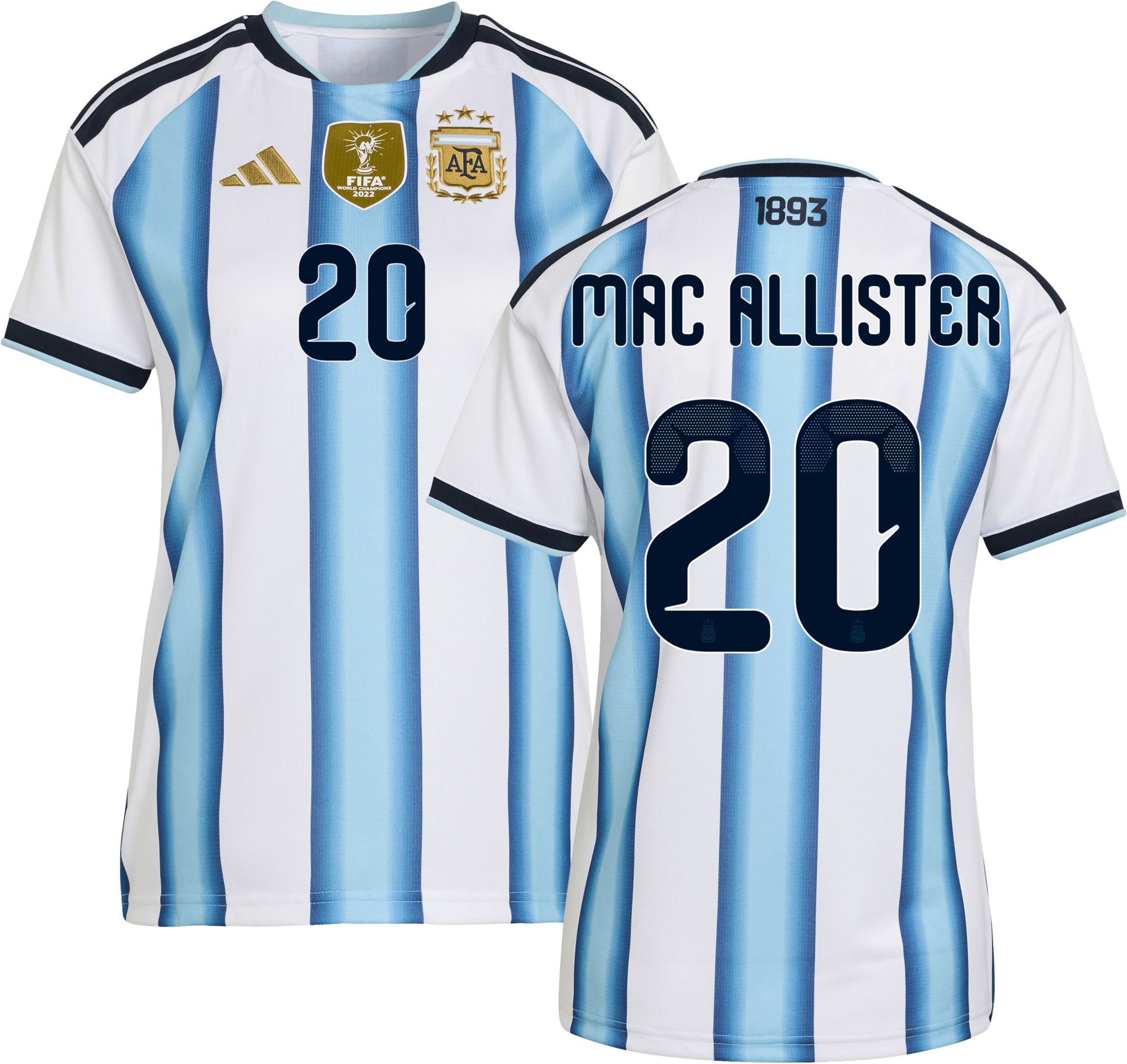 adidas Women's Argentina Alexis Mac Allister #20 2026 Home Replica Jersey