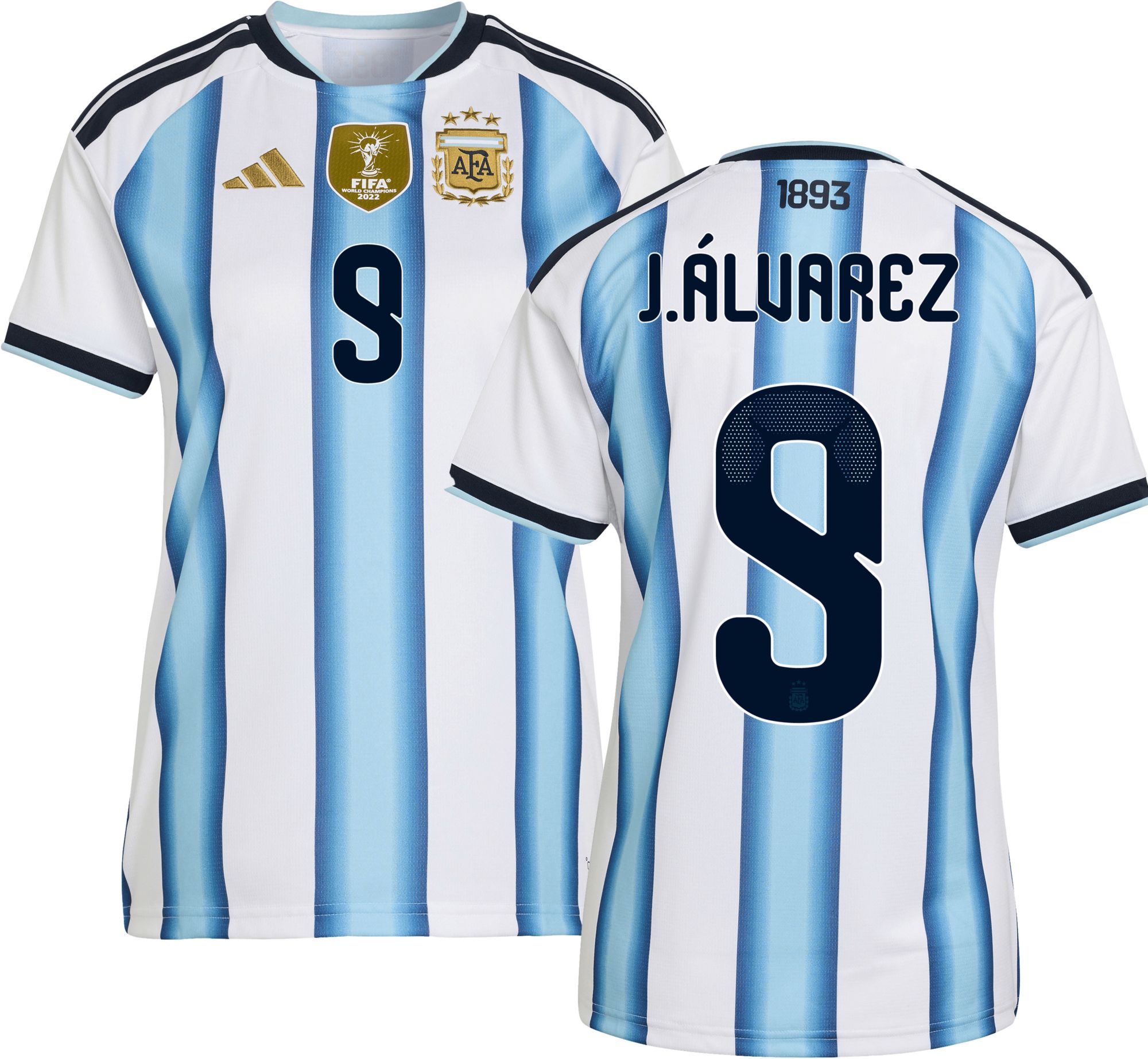 adidas Women's Argentina Julian Alvarez #9 2026 Home Replica Jersey