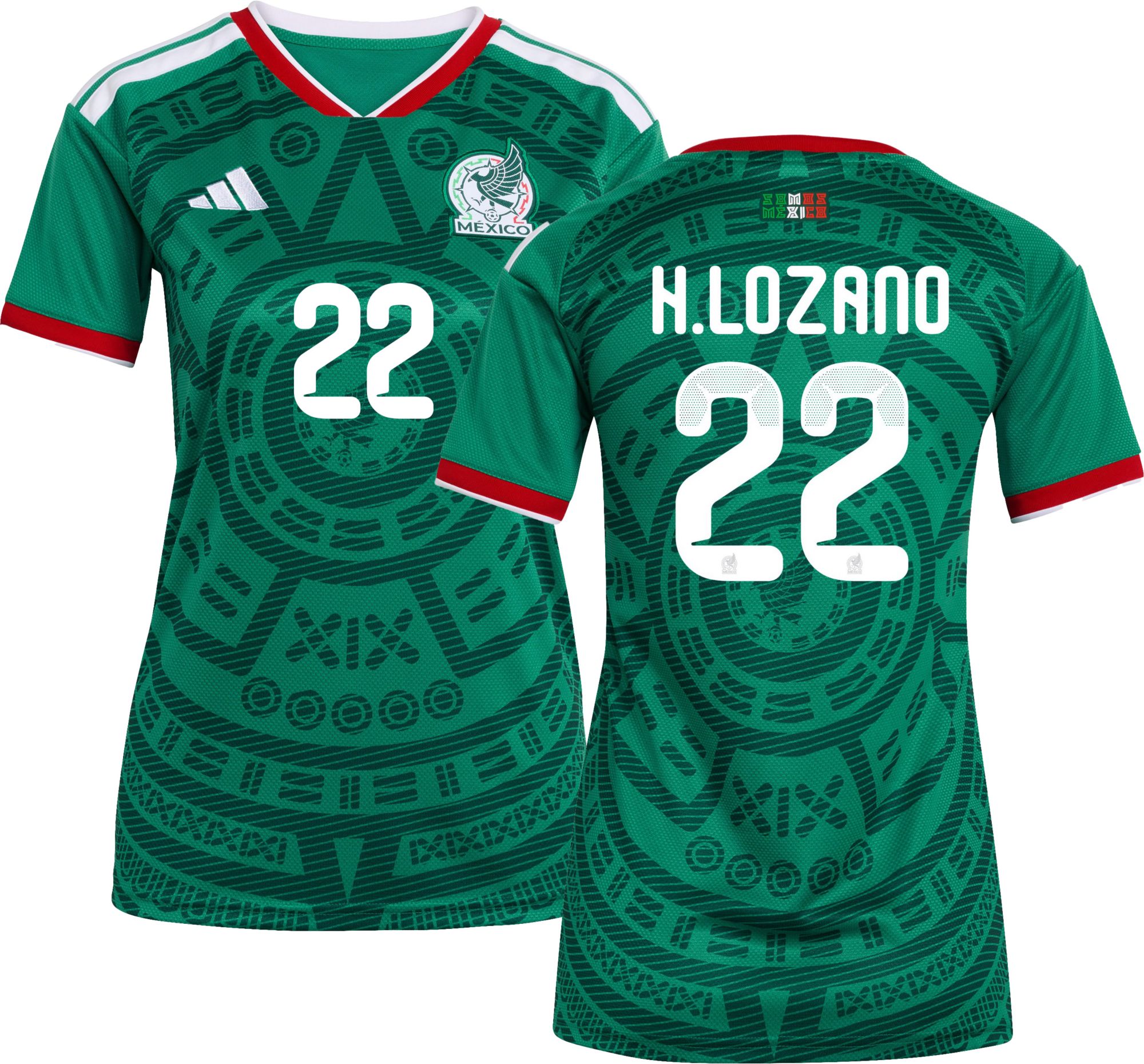 adidas Women's Mexico Hirving Lozano #22 2026 Home Replica Jersey